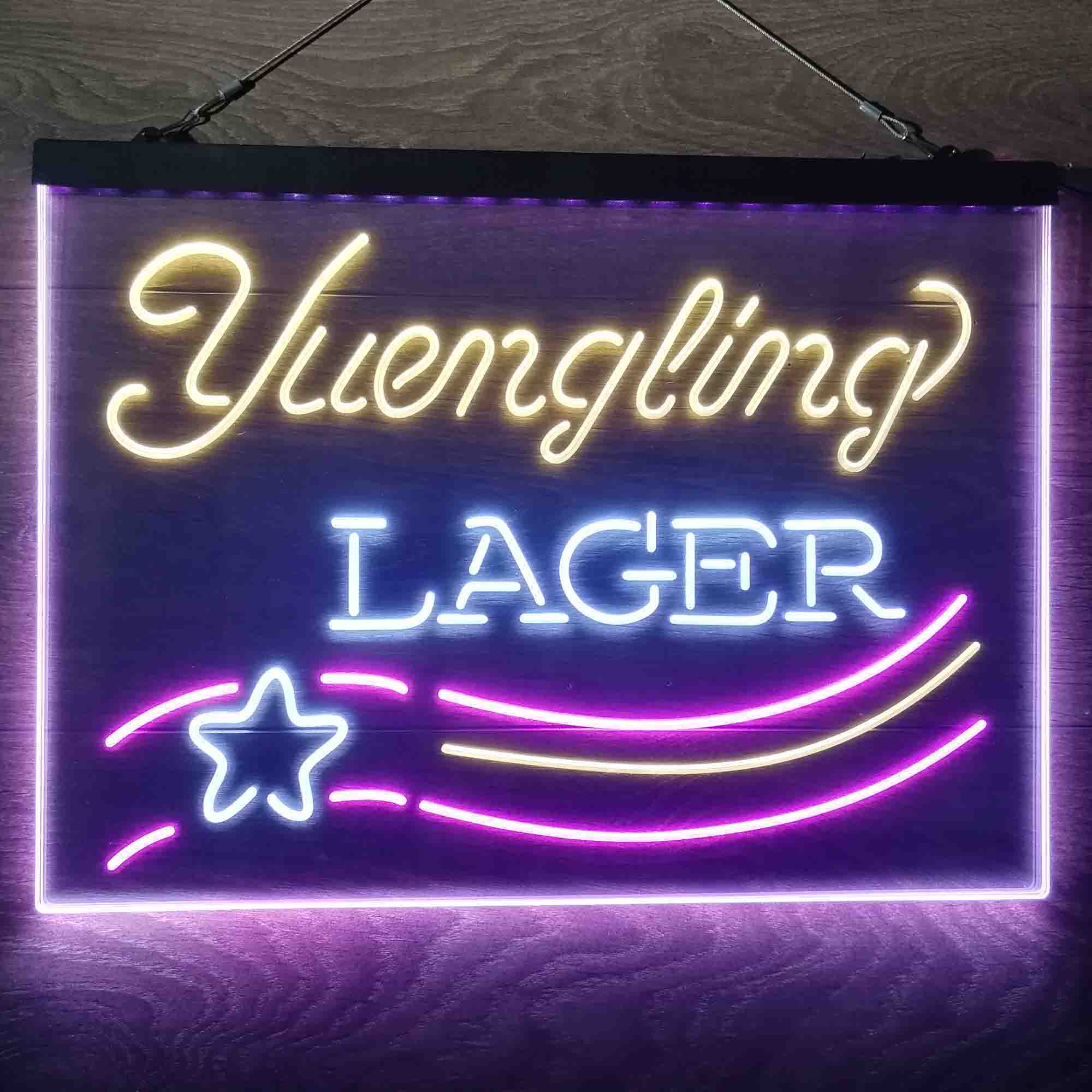 Yuengling Beer Larger Bar  Neon 3-Color LED Sign