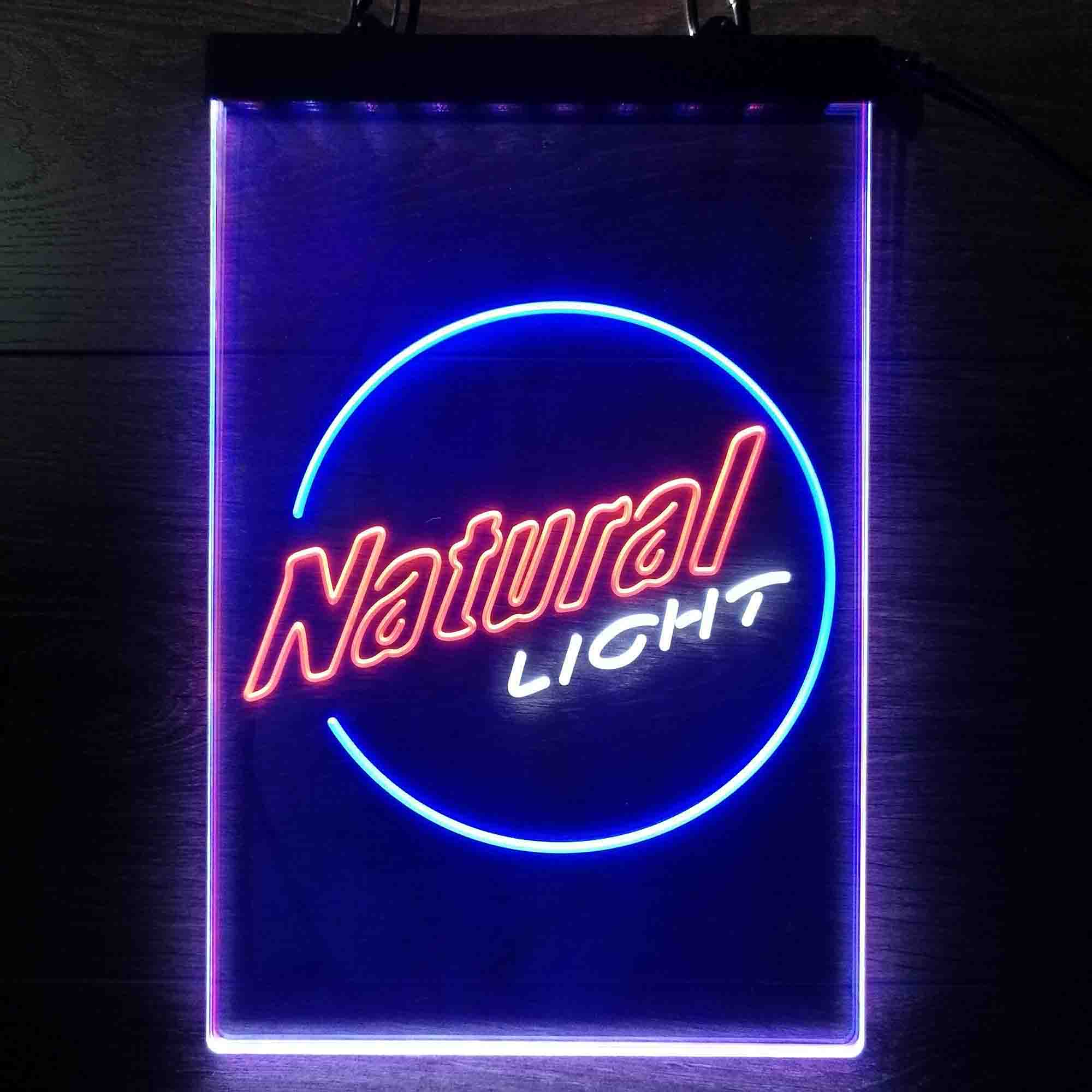 Natural Light Circle Bar Neon LED Sign 3 Colors