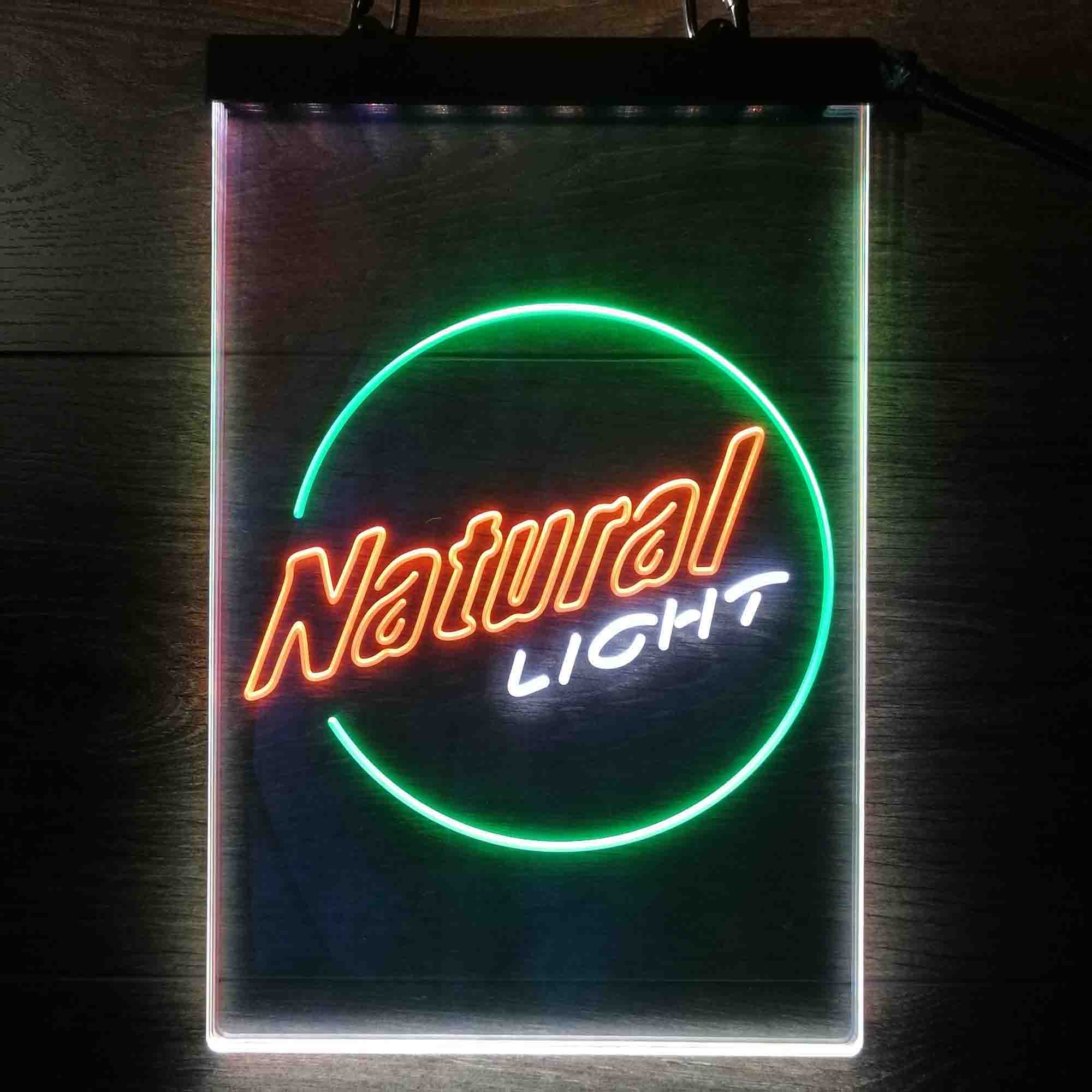 Natural Light Circle Bar Neon LED Sign 3 Colors