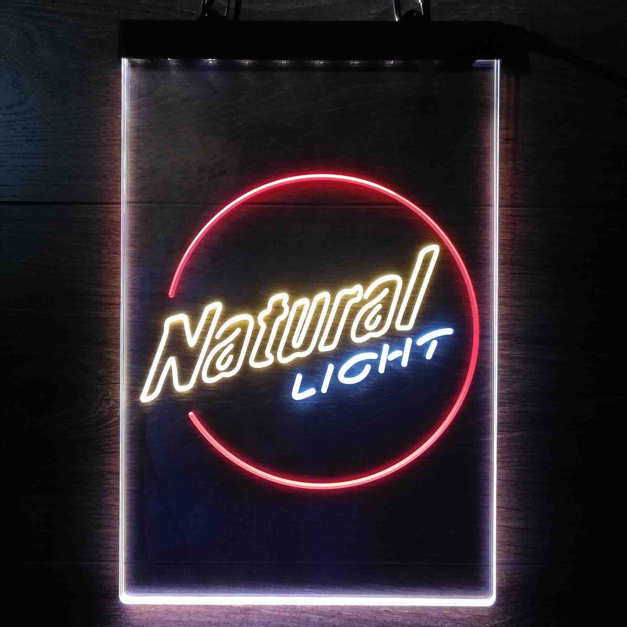 Natural Light Circle Bar Neon LED Sign 3 Colors