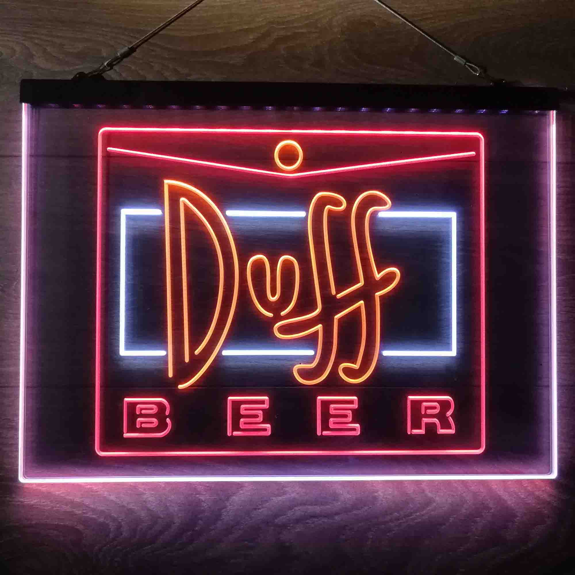 Duff Beer Logo Neon 3-Color LED Sign Neon 3-Color LED Sign