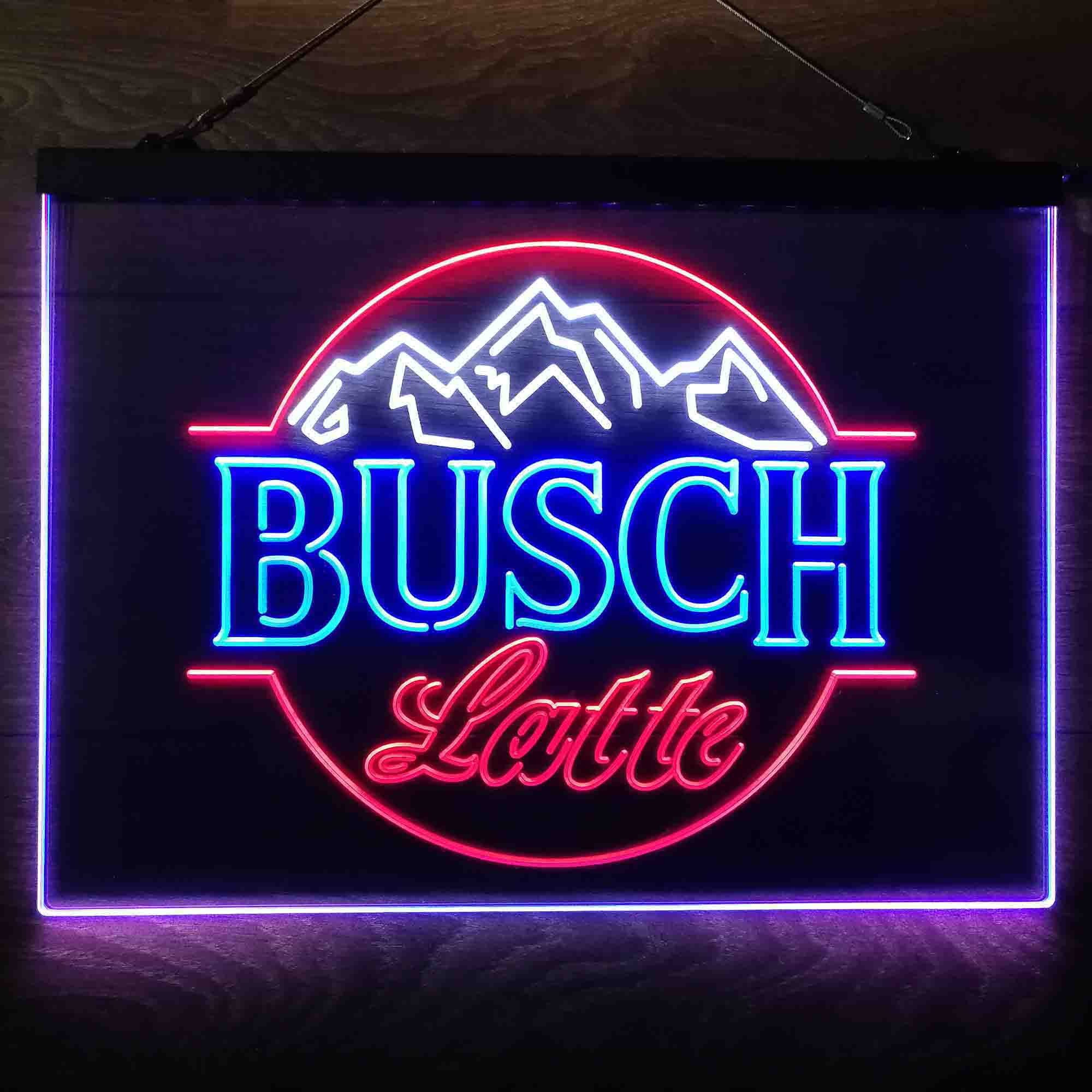 Busch Latte Mountain Neon 3-Color LED Sign Neon 3-Color LED Sign