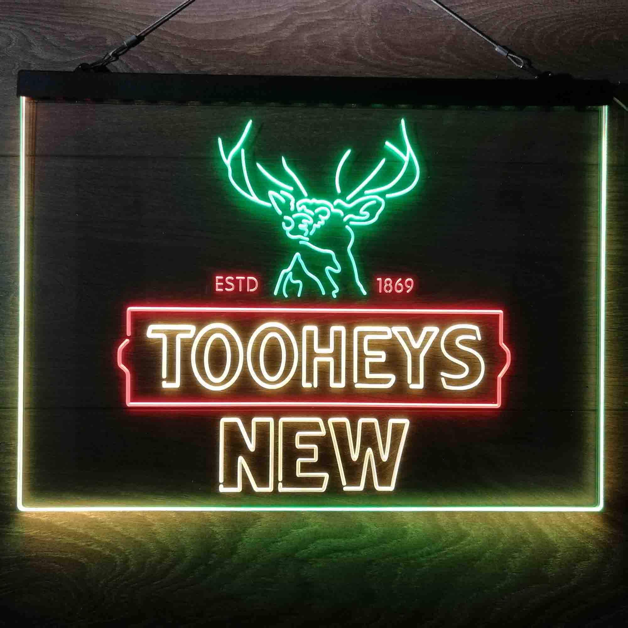 Tooheys Beer Deer Neon LED Sign 3-Colors
