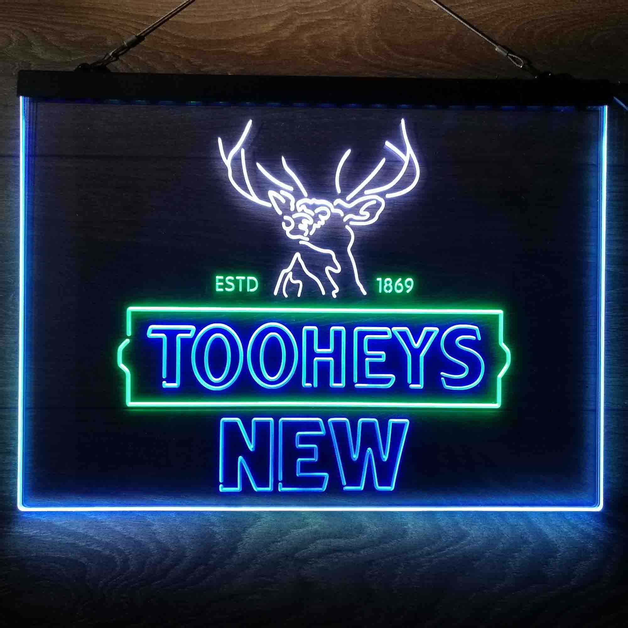 Tooheys New Beer Deer 1869 Neon-Like LED Sign