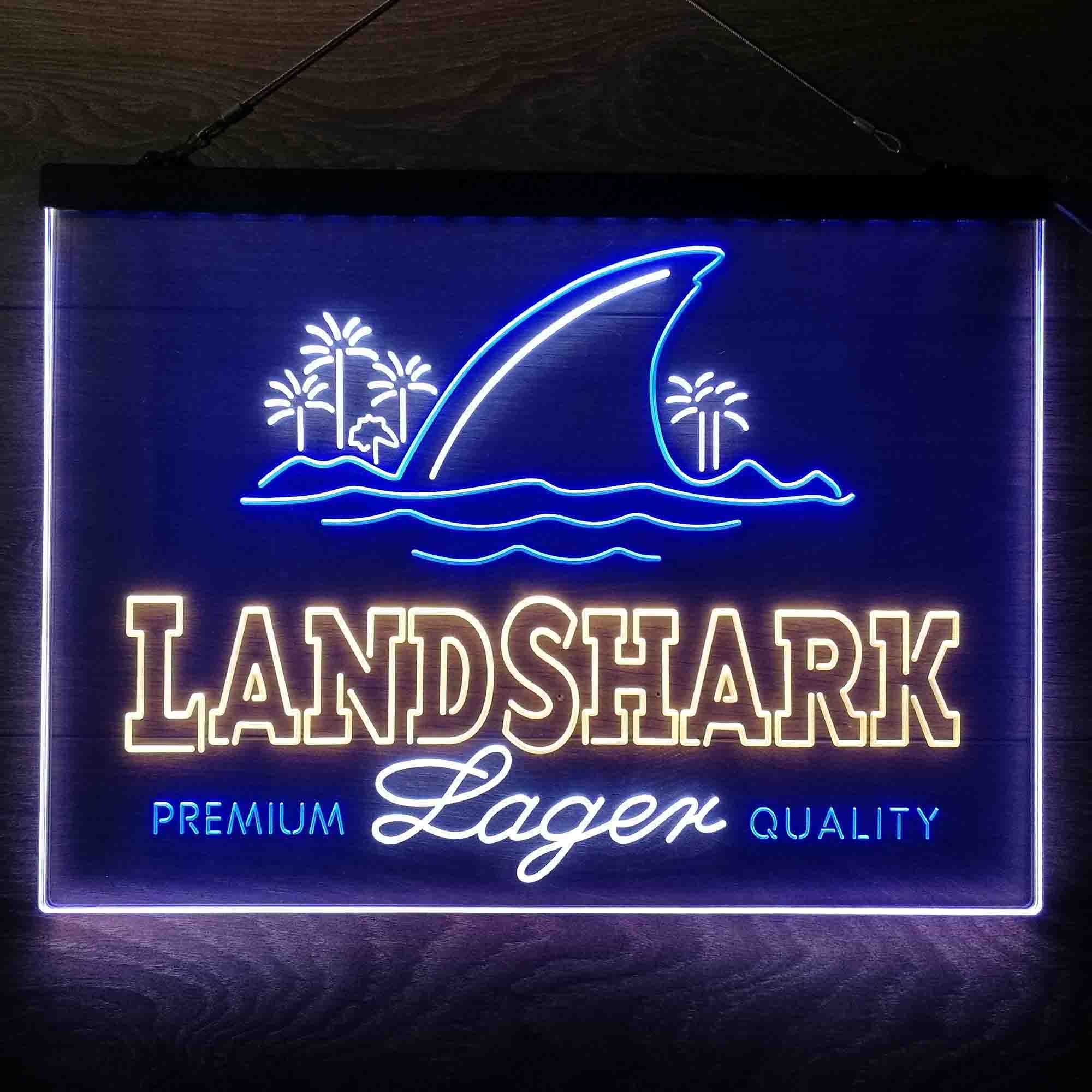 Landshark Lager  Neon 3-Color LED Sign