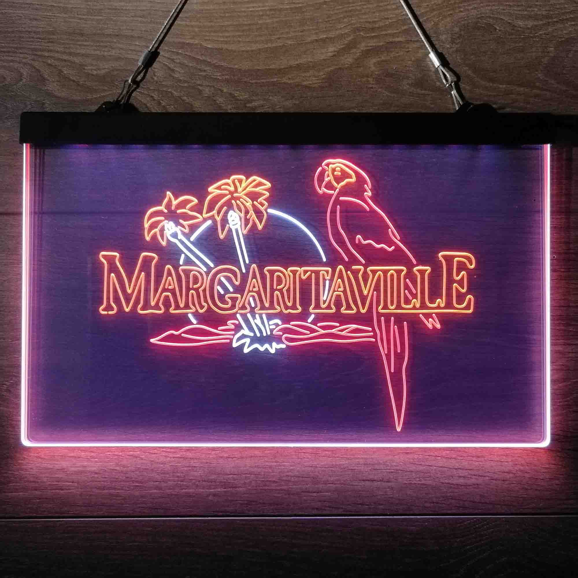 Jimmy Buffett's Margaritaville Parrot Neon 3-Color LED Sign Neon 3-Color LED Sign