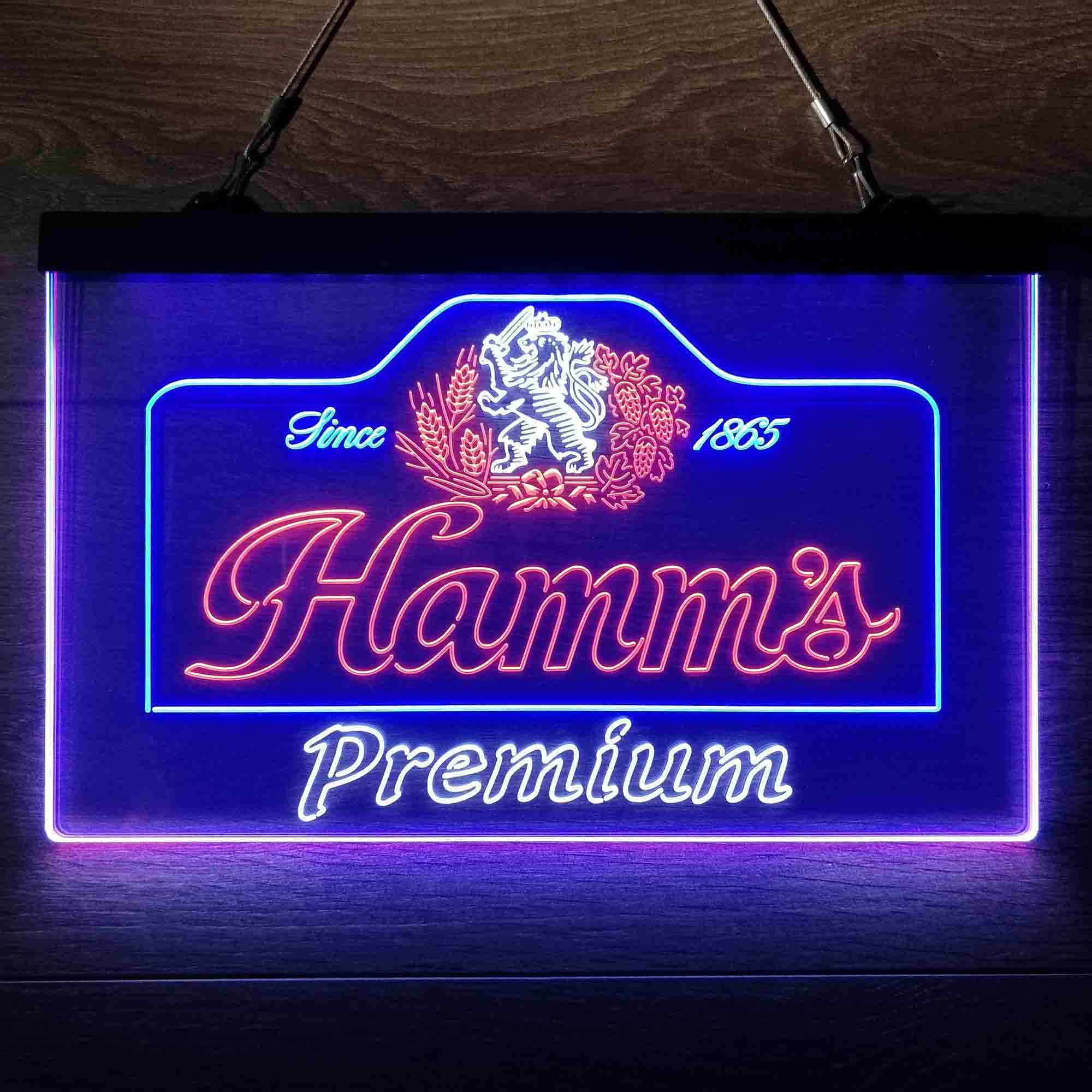 Hamm's Est 1865  Neon 3-Color LED Sign
