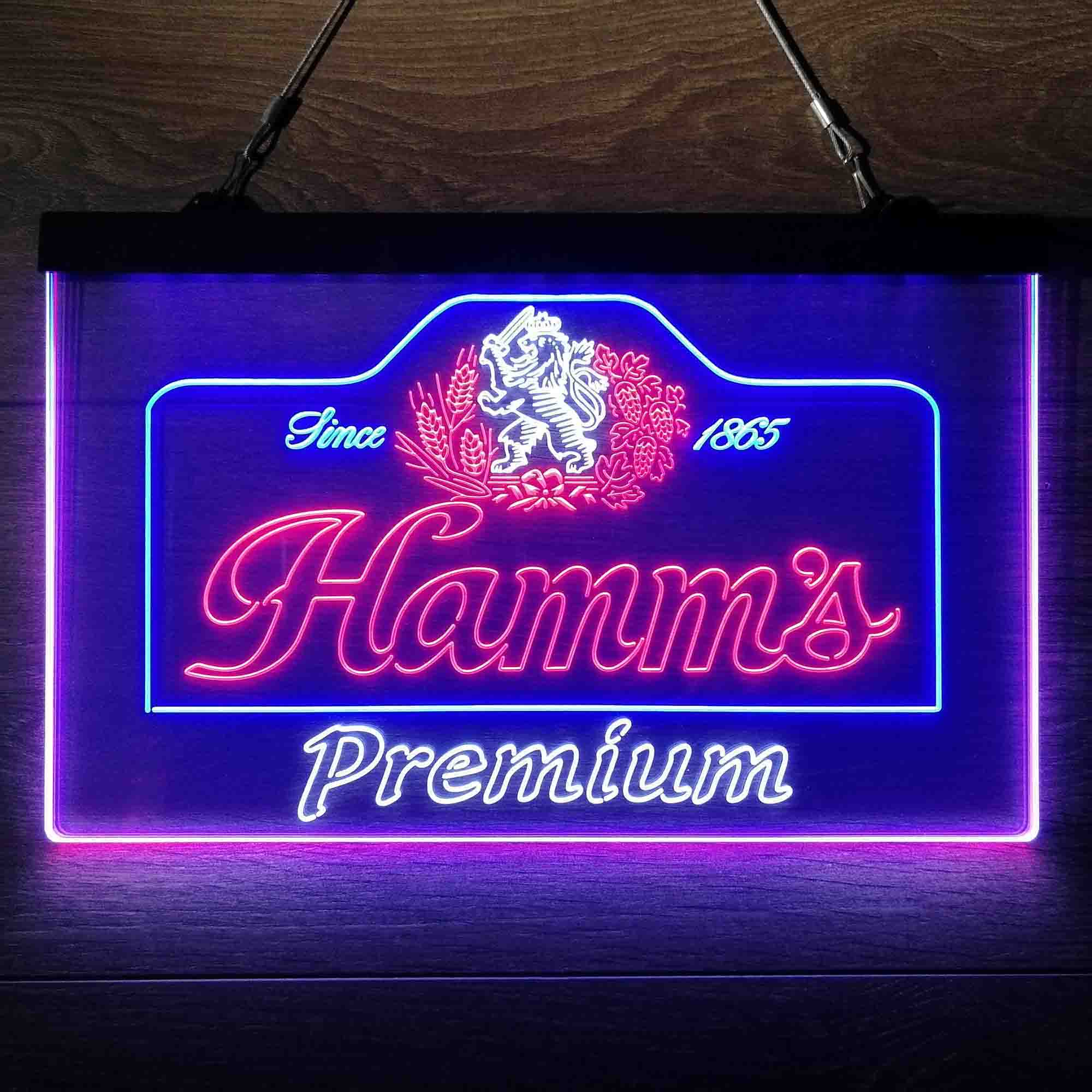 Hamm's Est 1865  Neon 3-Color LED Sign