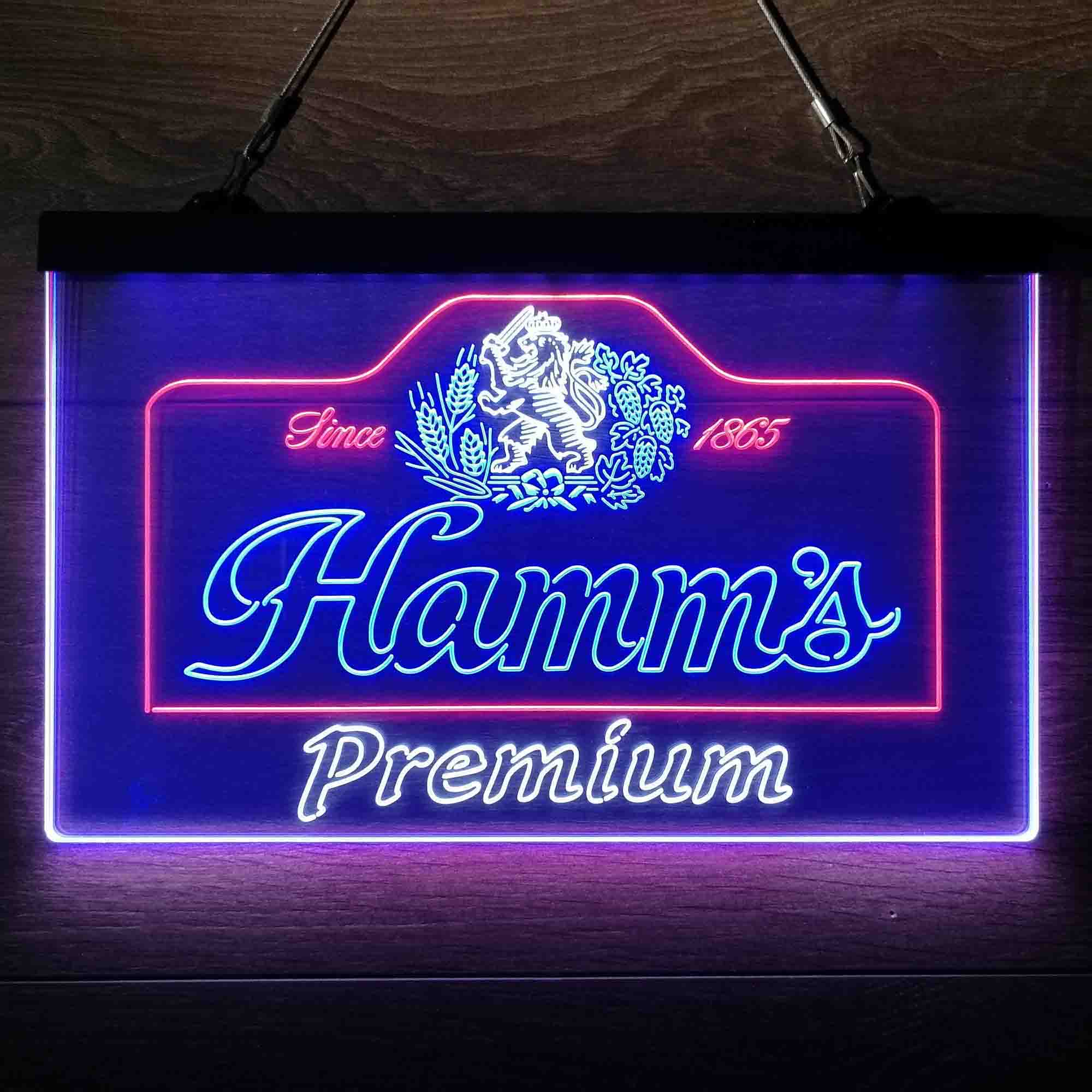 Hamm's Est 1865 Neon 3-Color LED Sign Neon 3-Color LED Sign