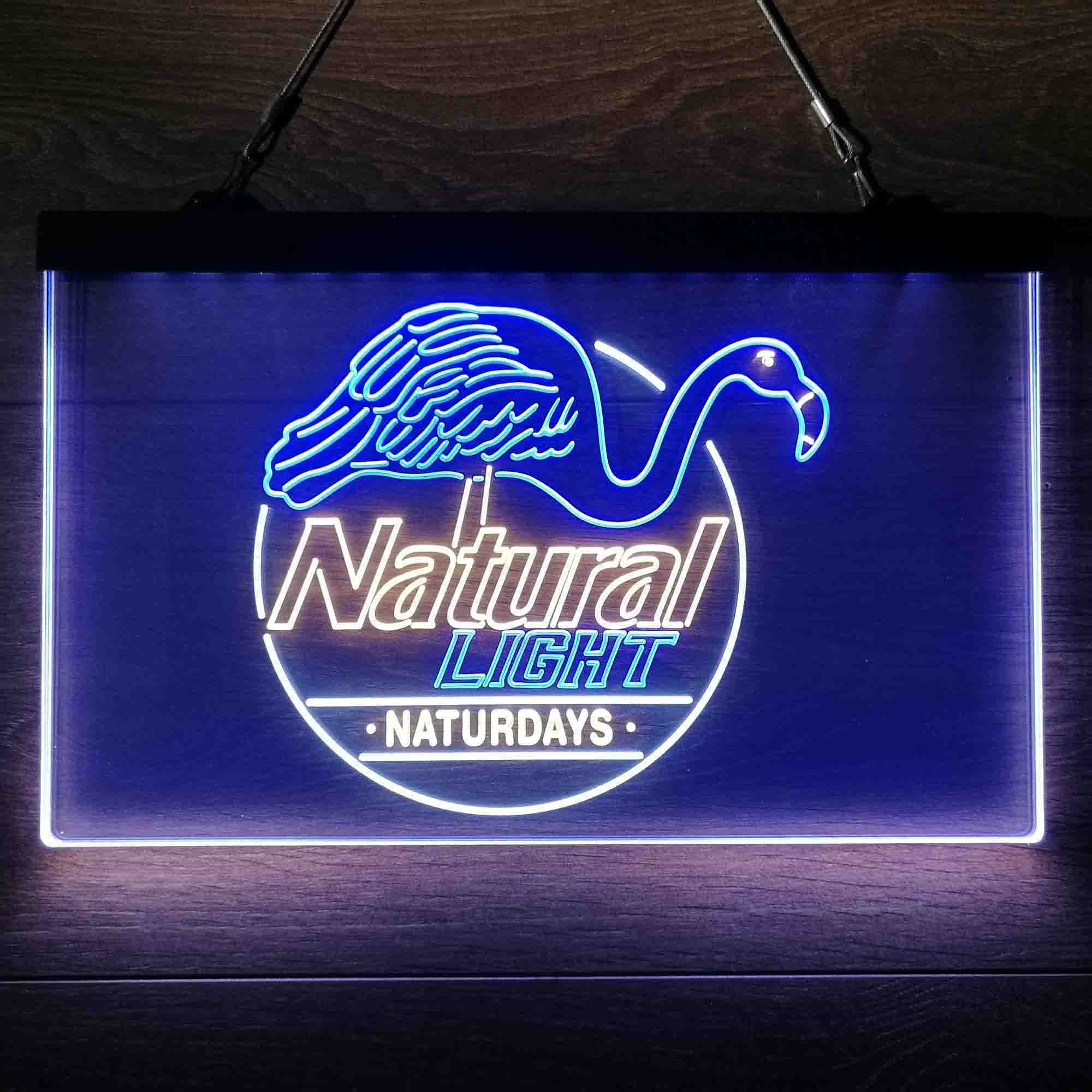 Natural Light Naturdays Flamingo Neon-Like LED Sign