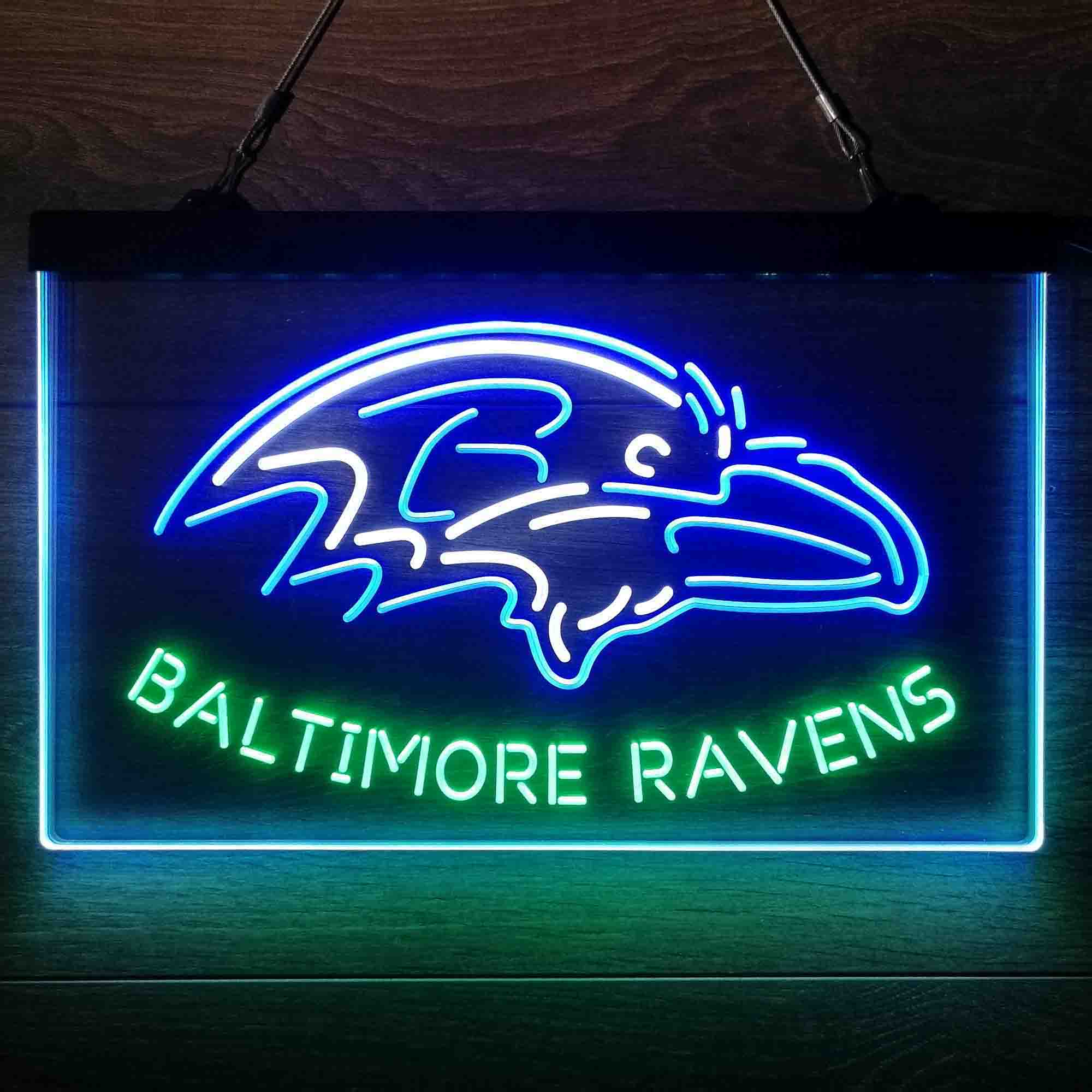 Baltimore Ravens  Neon 3-Color LED Sign