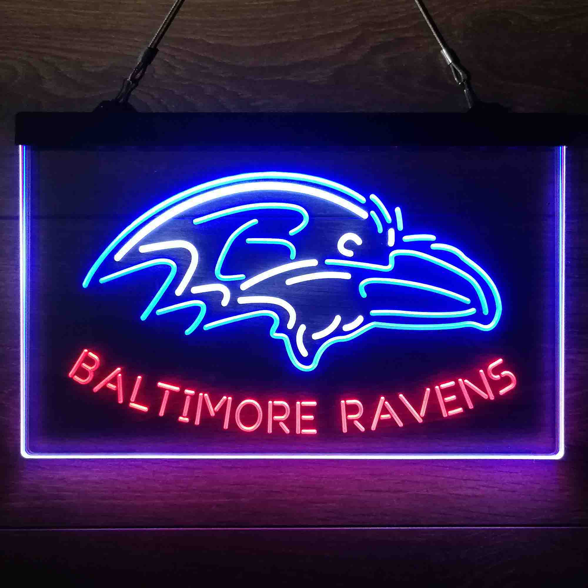 Baltimore Ravens  Neon 3-Color LED Sign