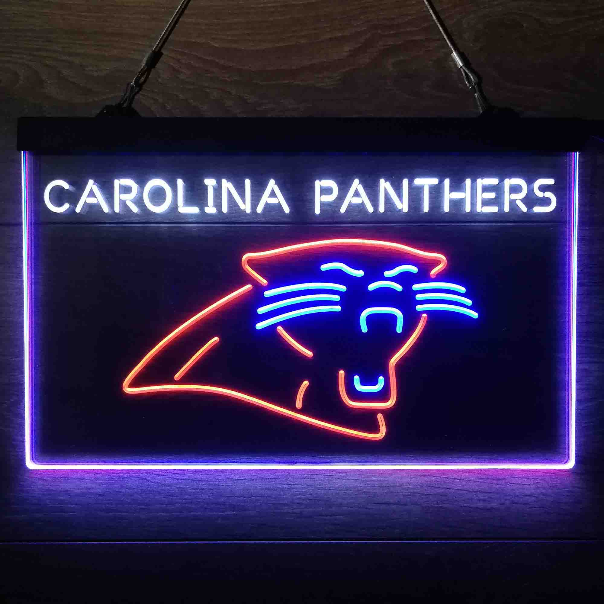 Carolina Panthers  Neon 3-Color LED Sign