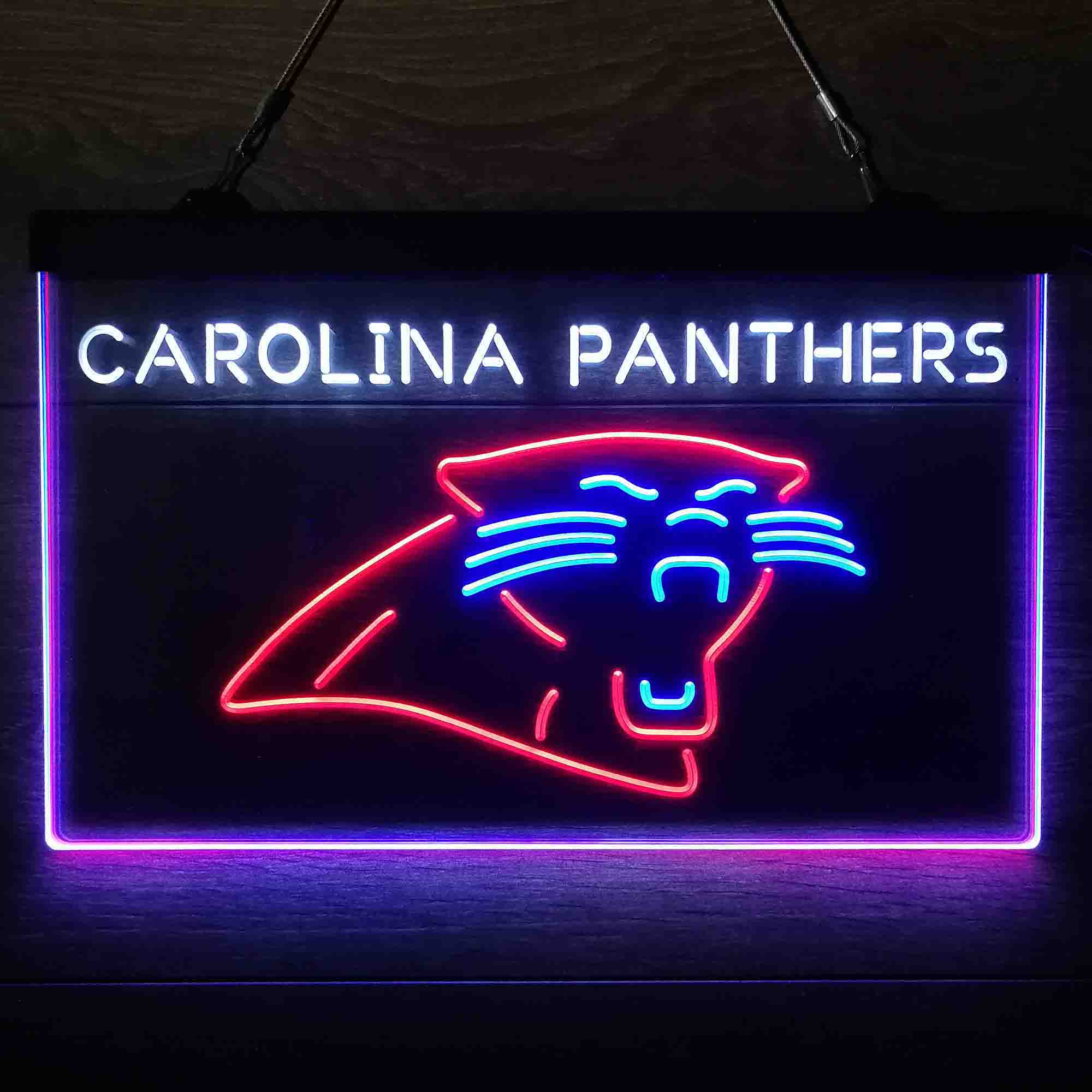 Carolina Panthers  Neon 3-Color LED Sign