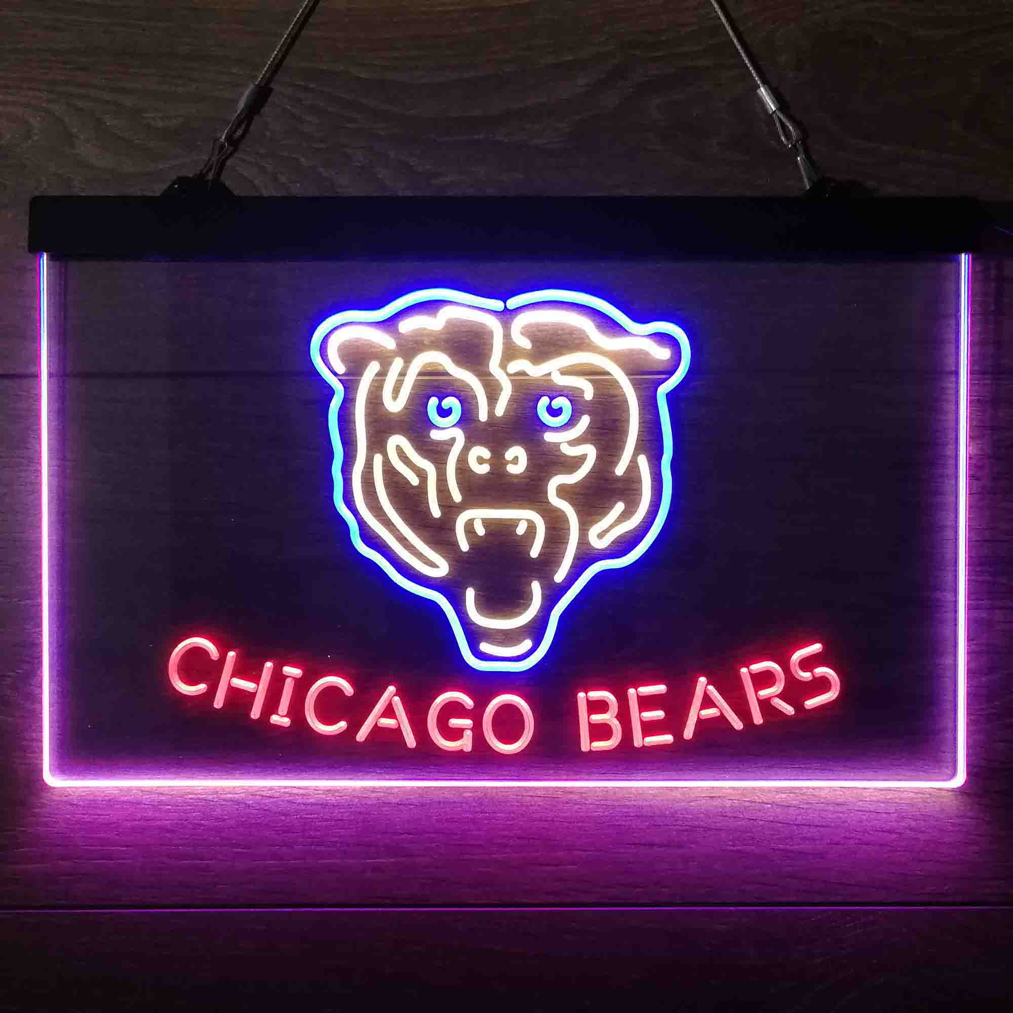 Chicago Bears  Neon 3-Color LED Sign