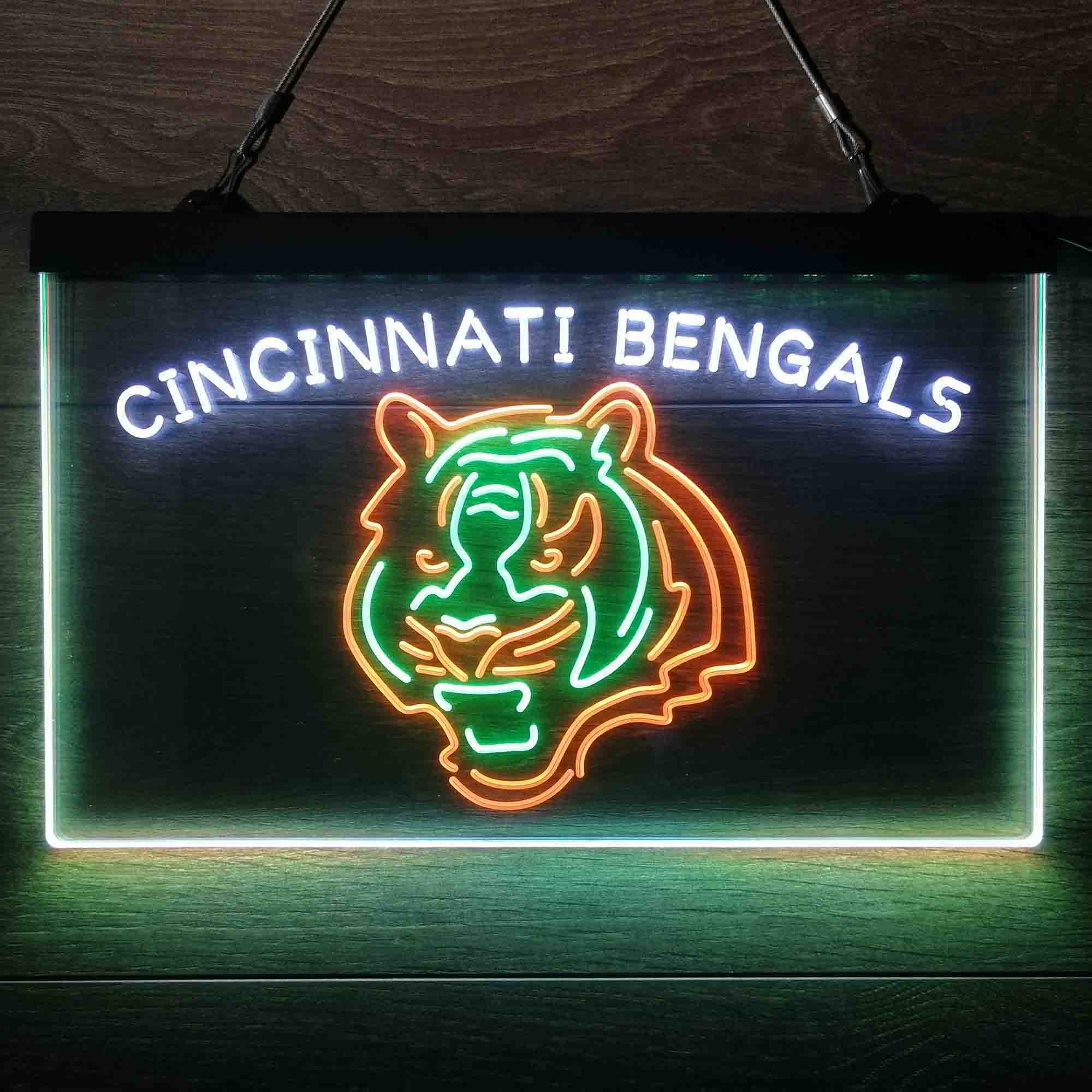 Cincinnati Bengals Neon 3-Color LED Sign