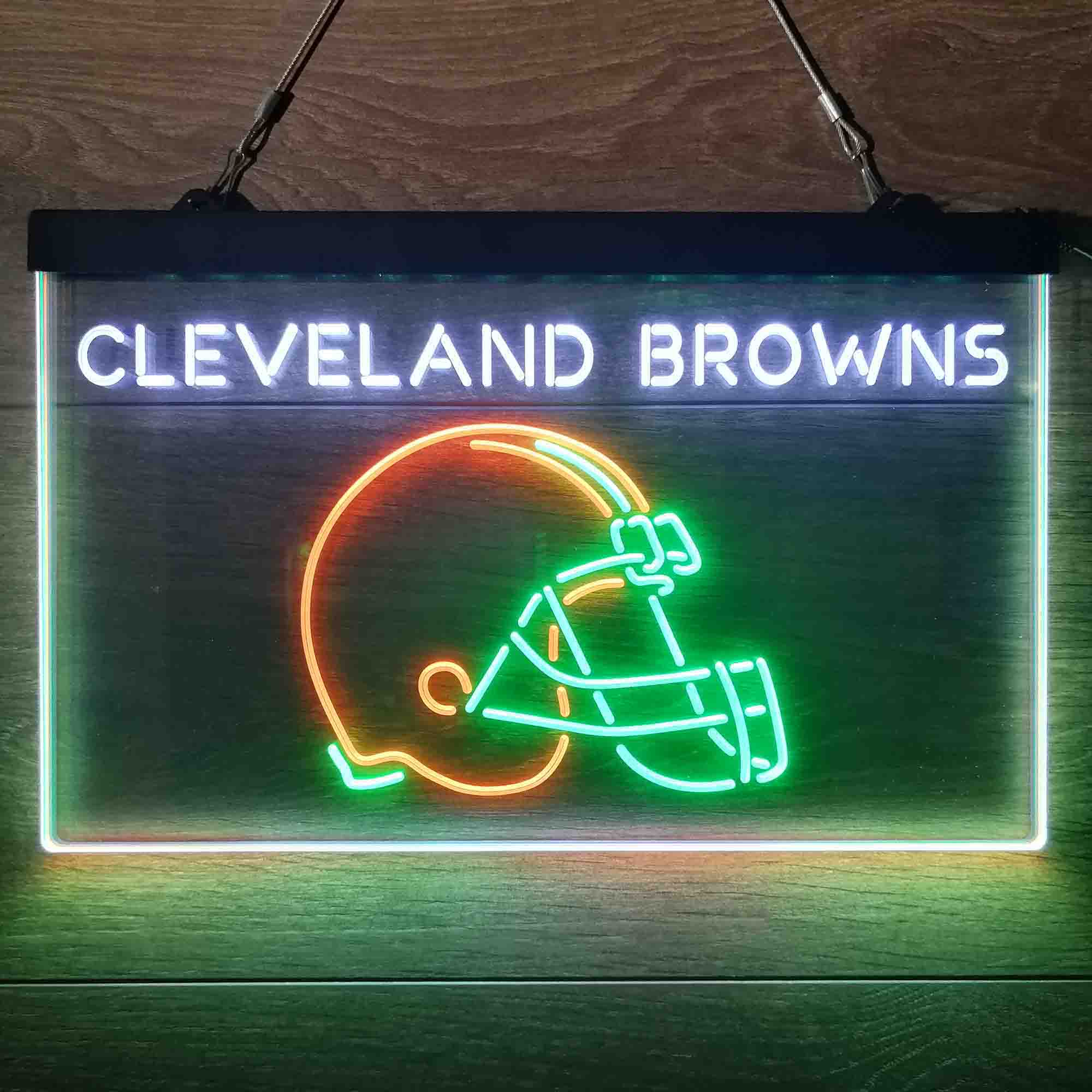 Cleveland Browns  Neon 3-Color LED Sign