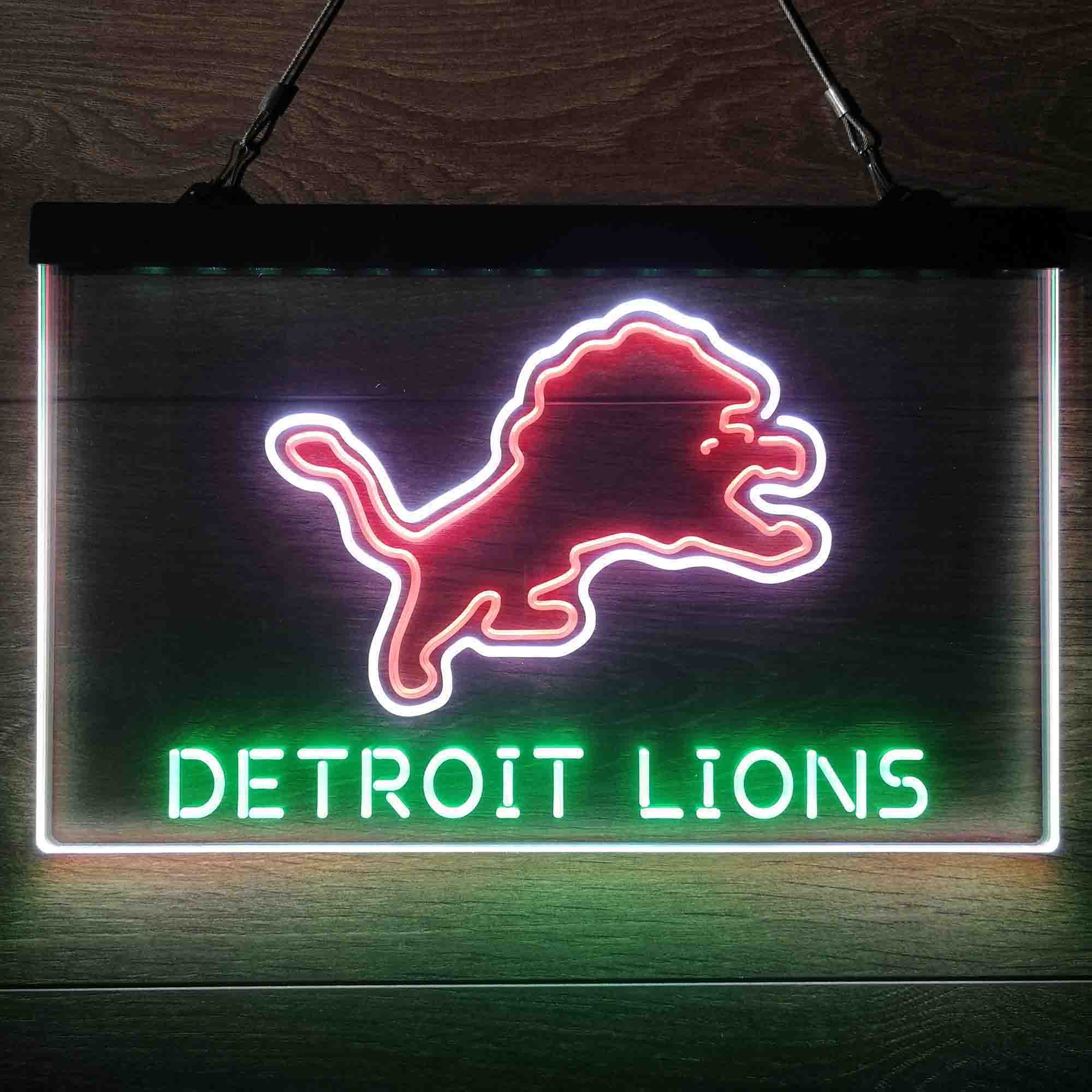 Detroit Lions Neon Light LED Sign