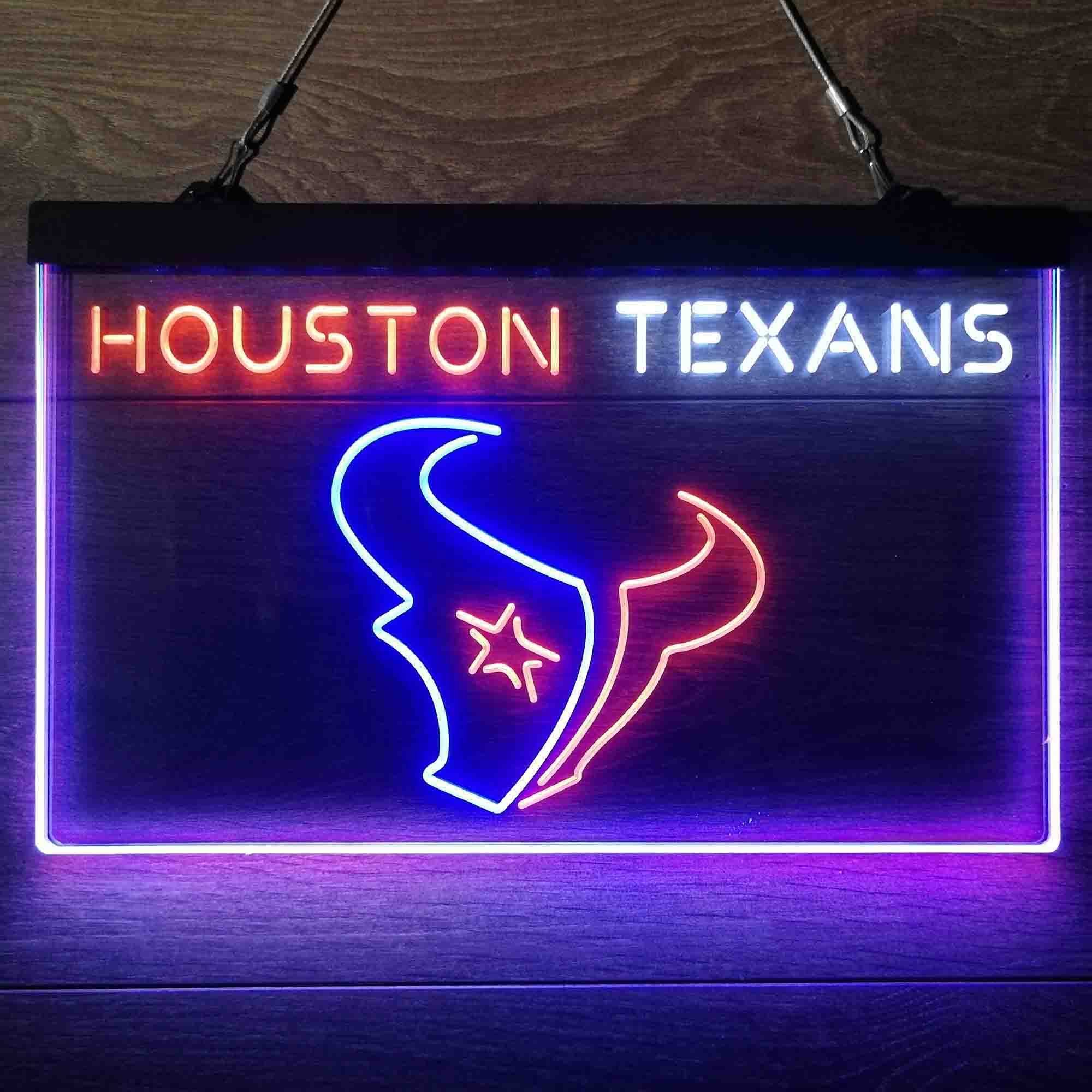 Houston Texans  Neon 3-Color LED Sign