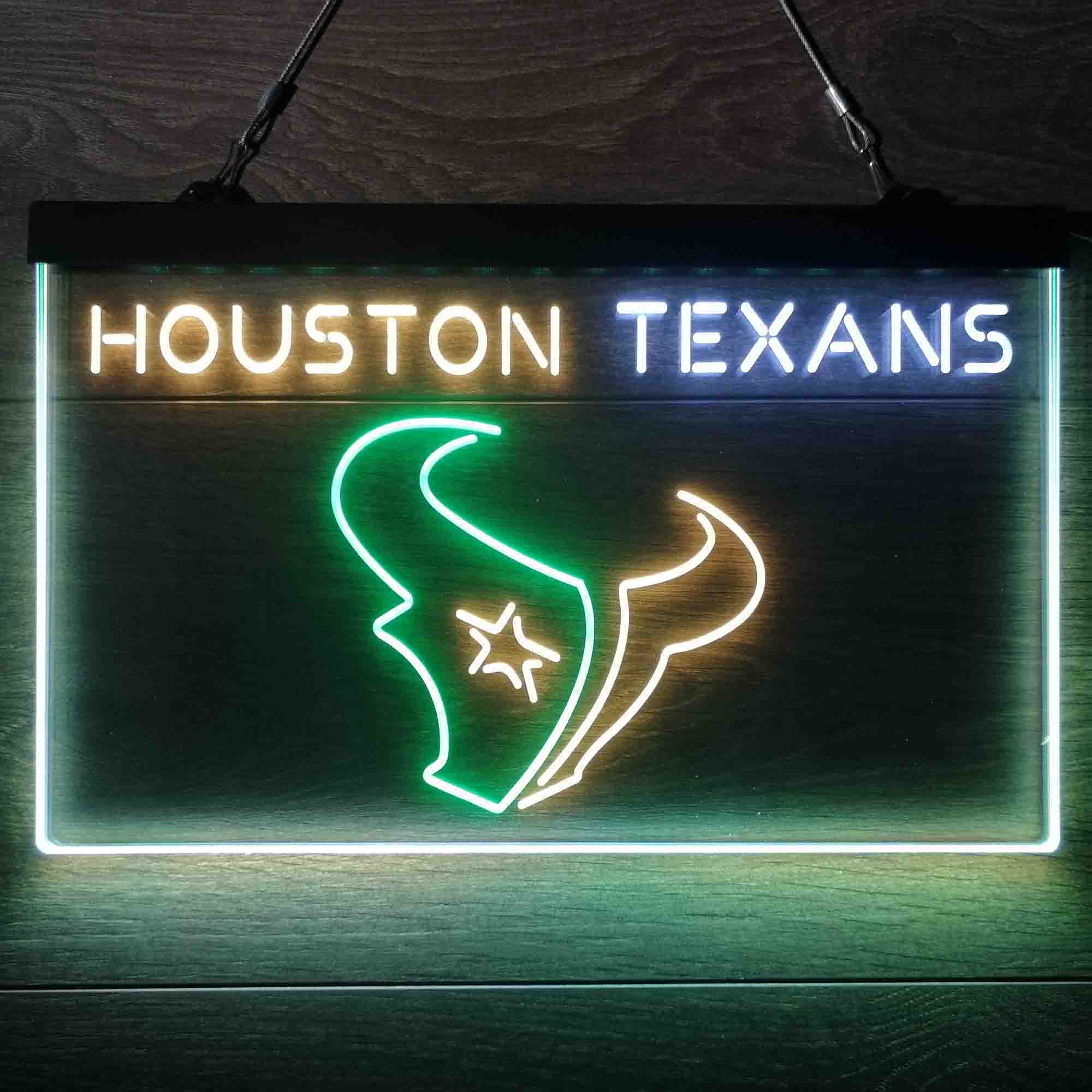 Houston Texans  Neon 3-Color LED Sign