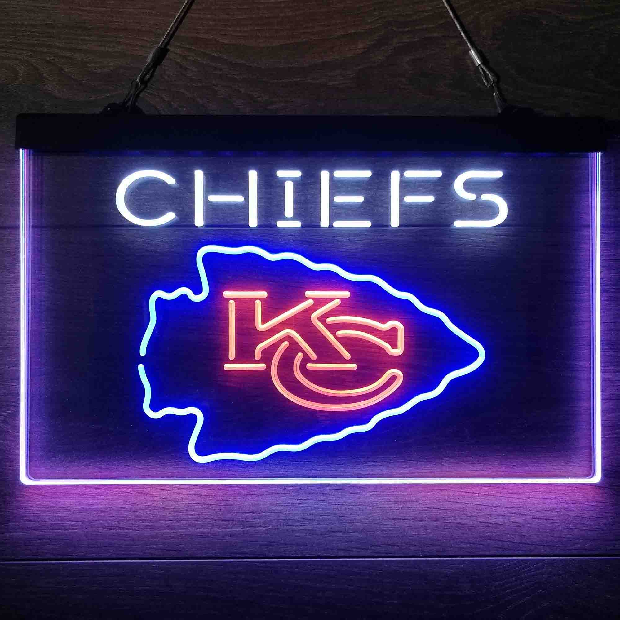 Kansas City Chiefs Neon 3-Color LED Sign Neon 3-Color LED Sign