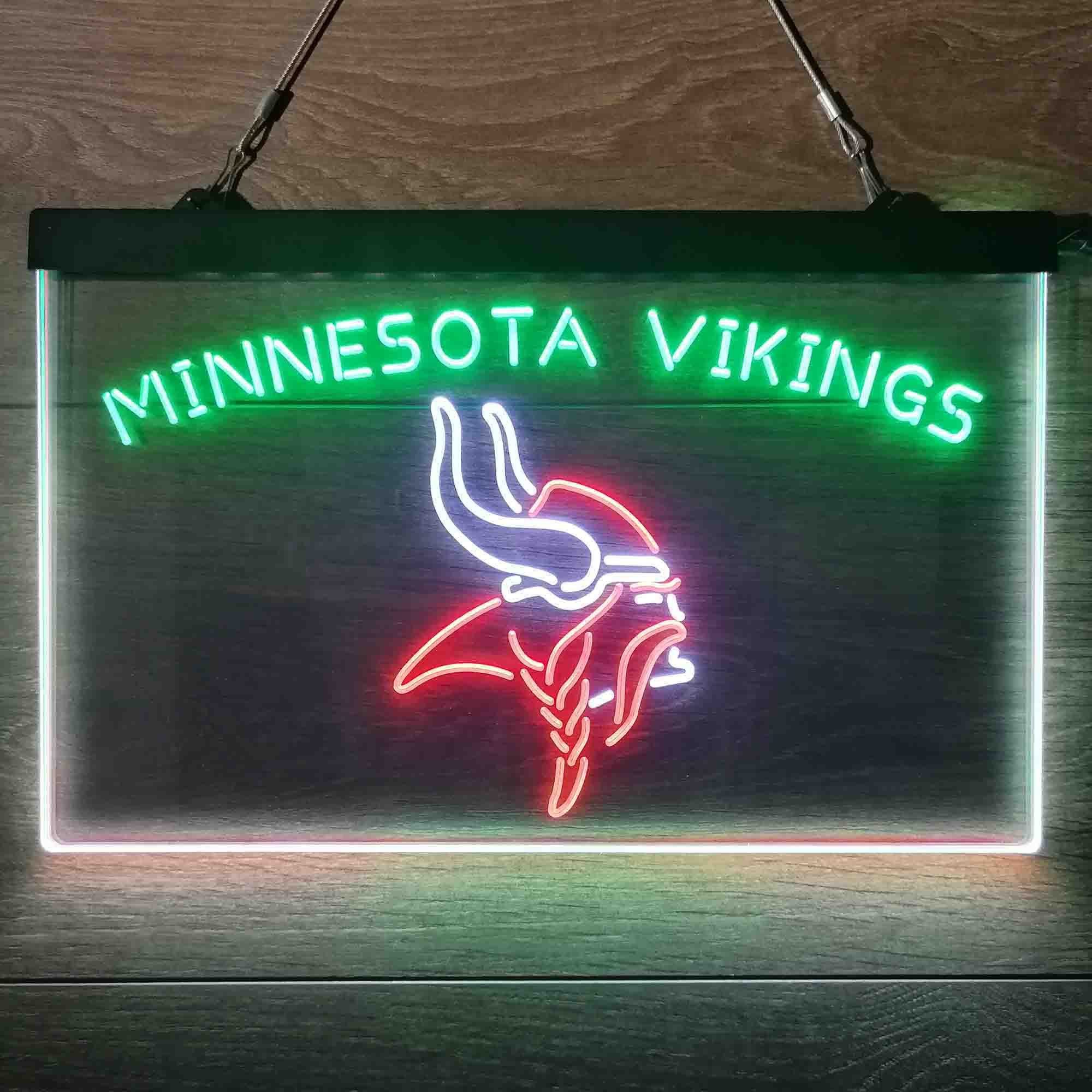 Minnesota Vikings Neon 3-Color LED Sign