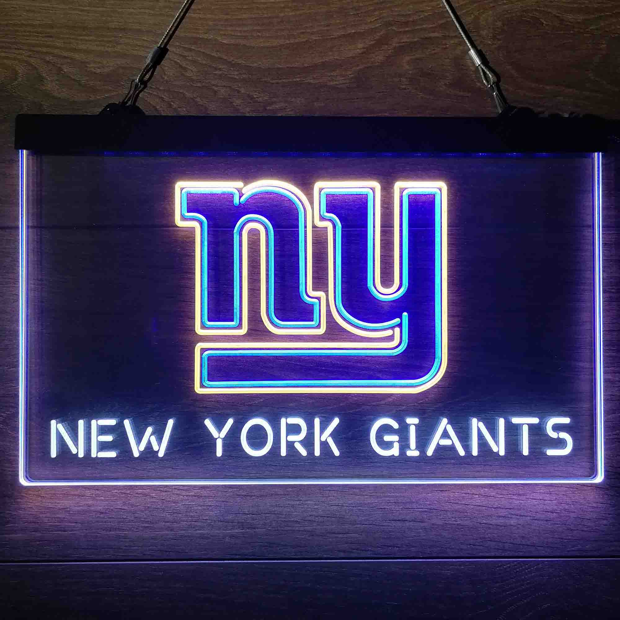 New York Giants Neon 3-Color LED Sign