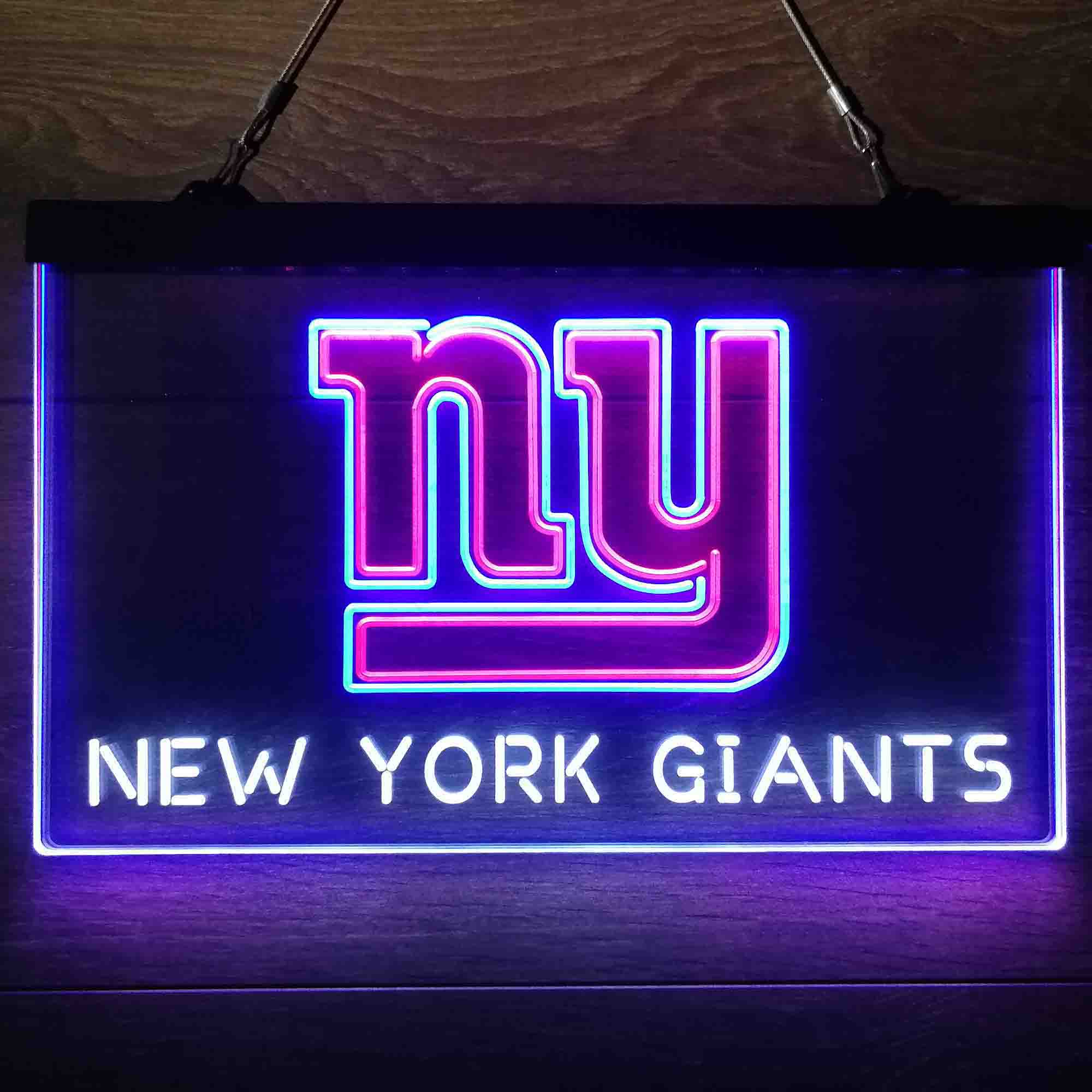 New York Giants Neon 3-Color LED Sign