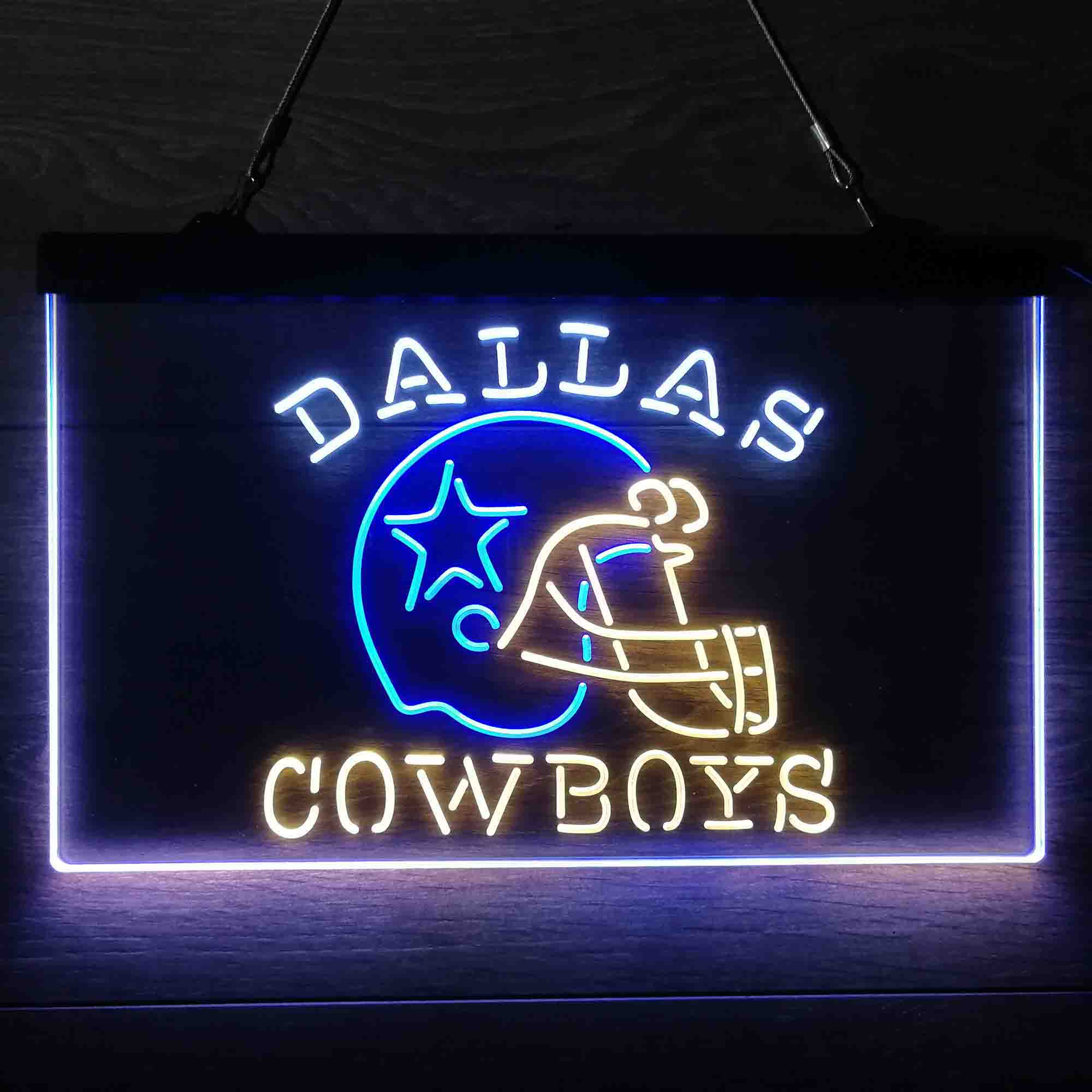 Dallas Cowboys Helmet Neon LED Sign