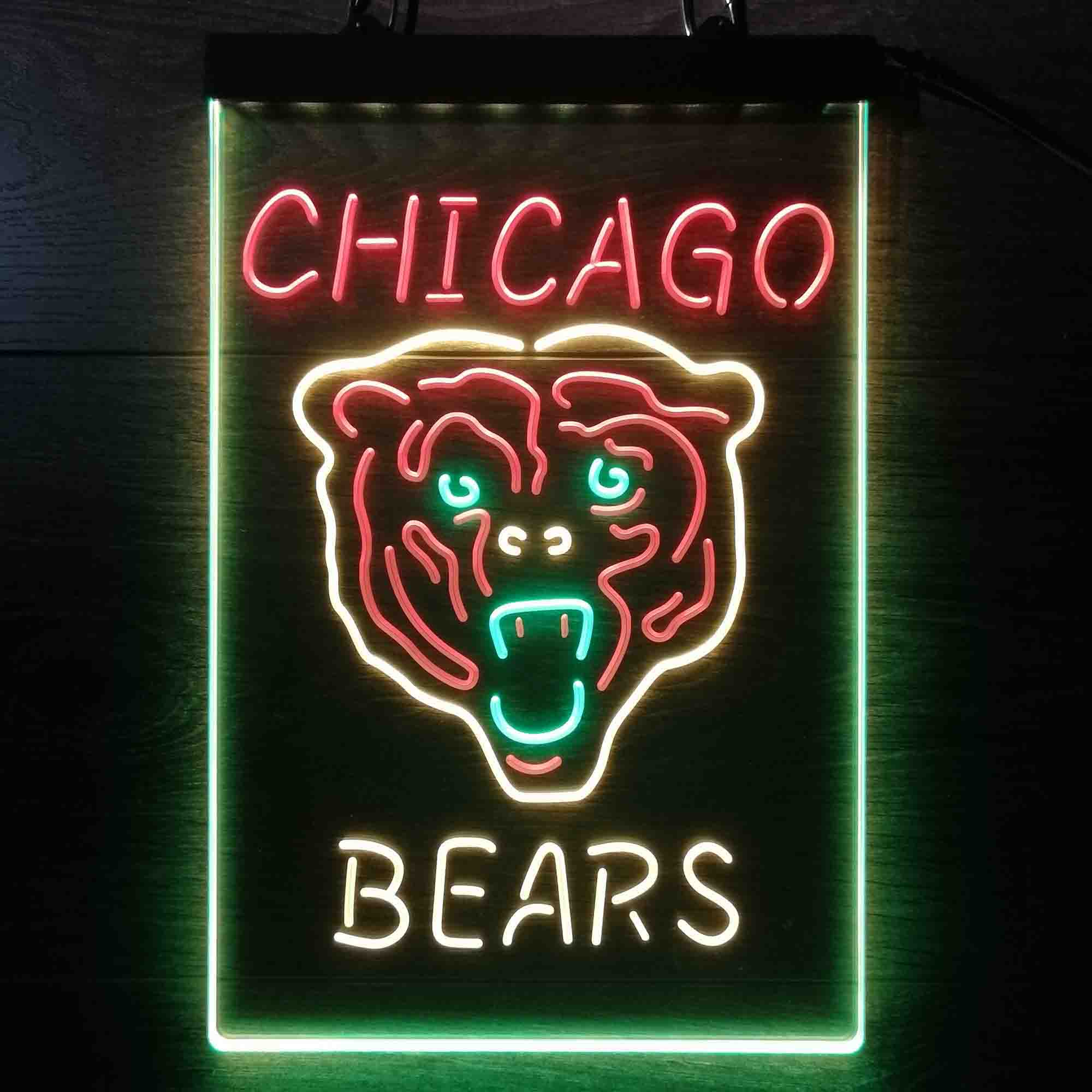 Chicago Bears Neon LED Sign 3 Colors