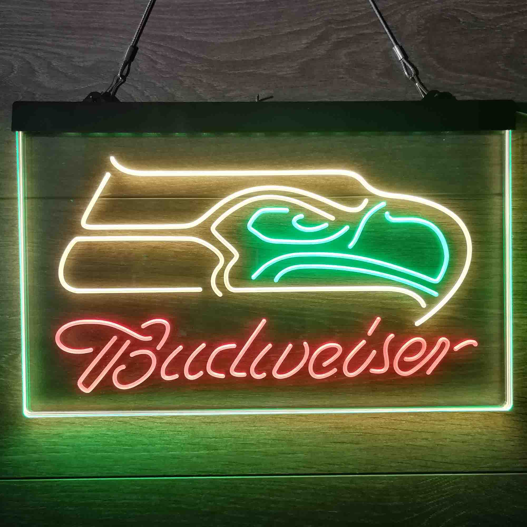 Seattle Seahawks Budweiser Neon-Like LED Sign