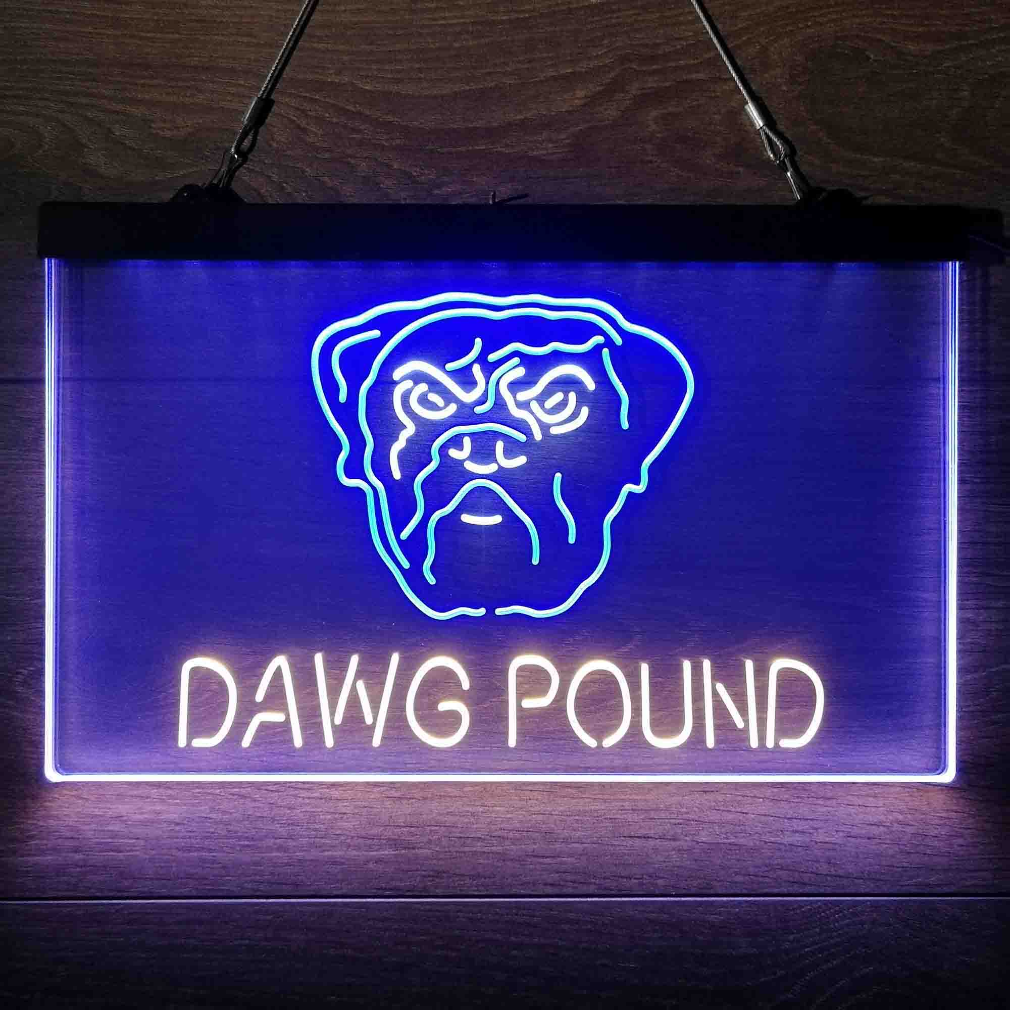 Dawg Pound Cleveland Browns Neon Light LED Sign
