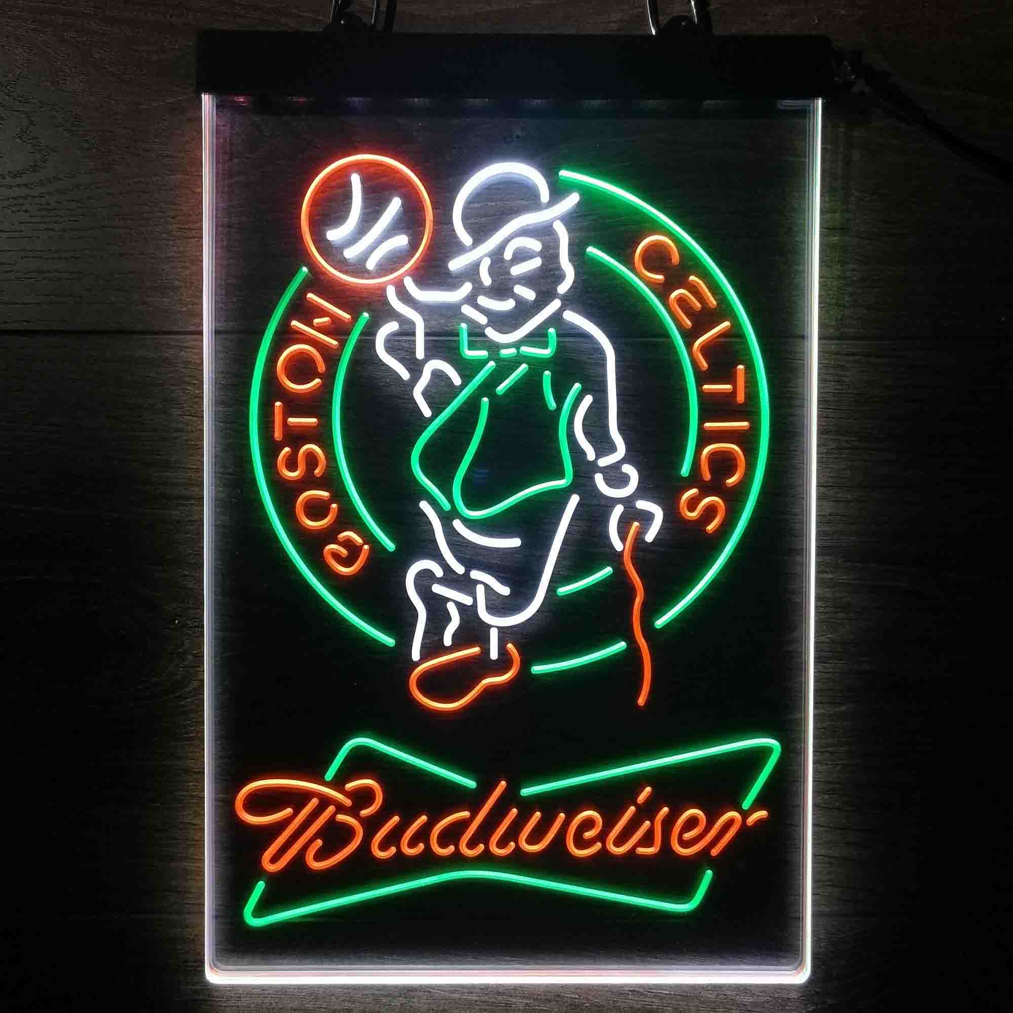 Boston Celtics Nba Budweiser Neon LED Sign 3 Colors