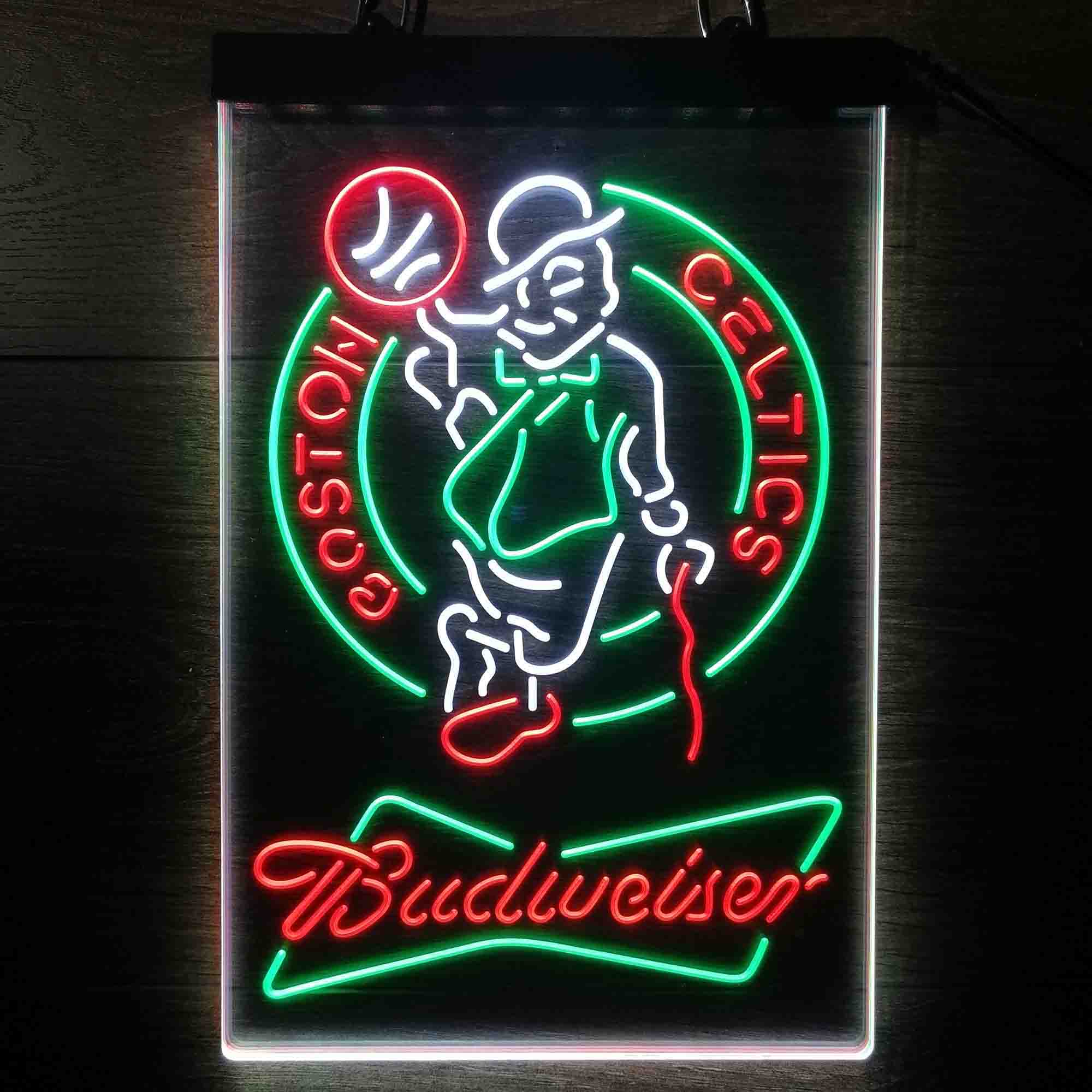 Boston Celtics Nba Budweiser Neon LED Sign 3 Colors