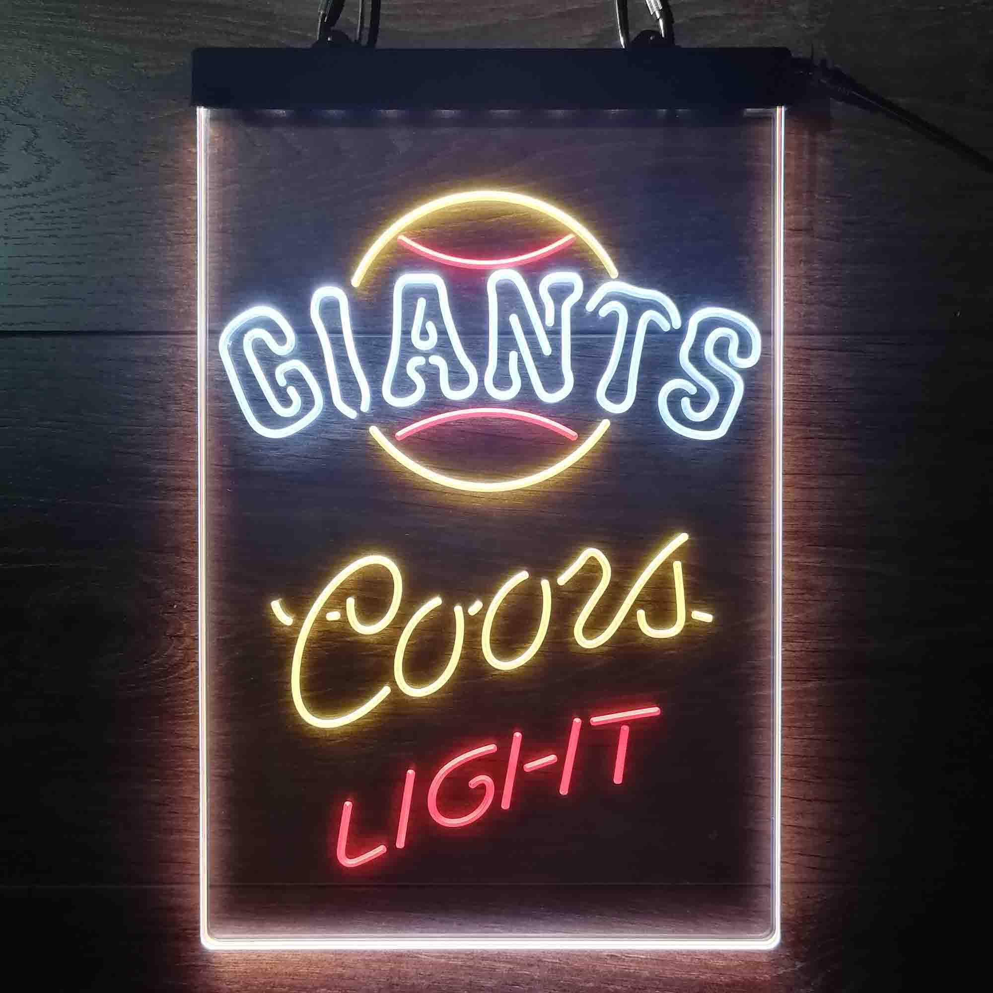 San Francisco Giants Coors Light Neon LED Sign 3 Colors