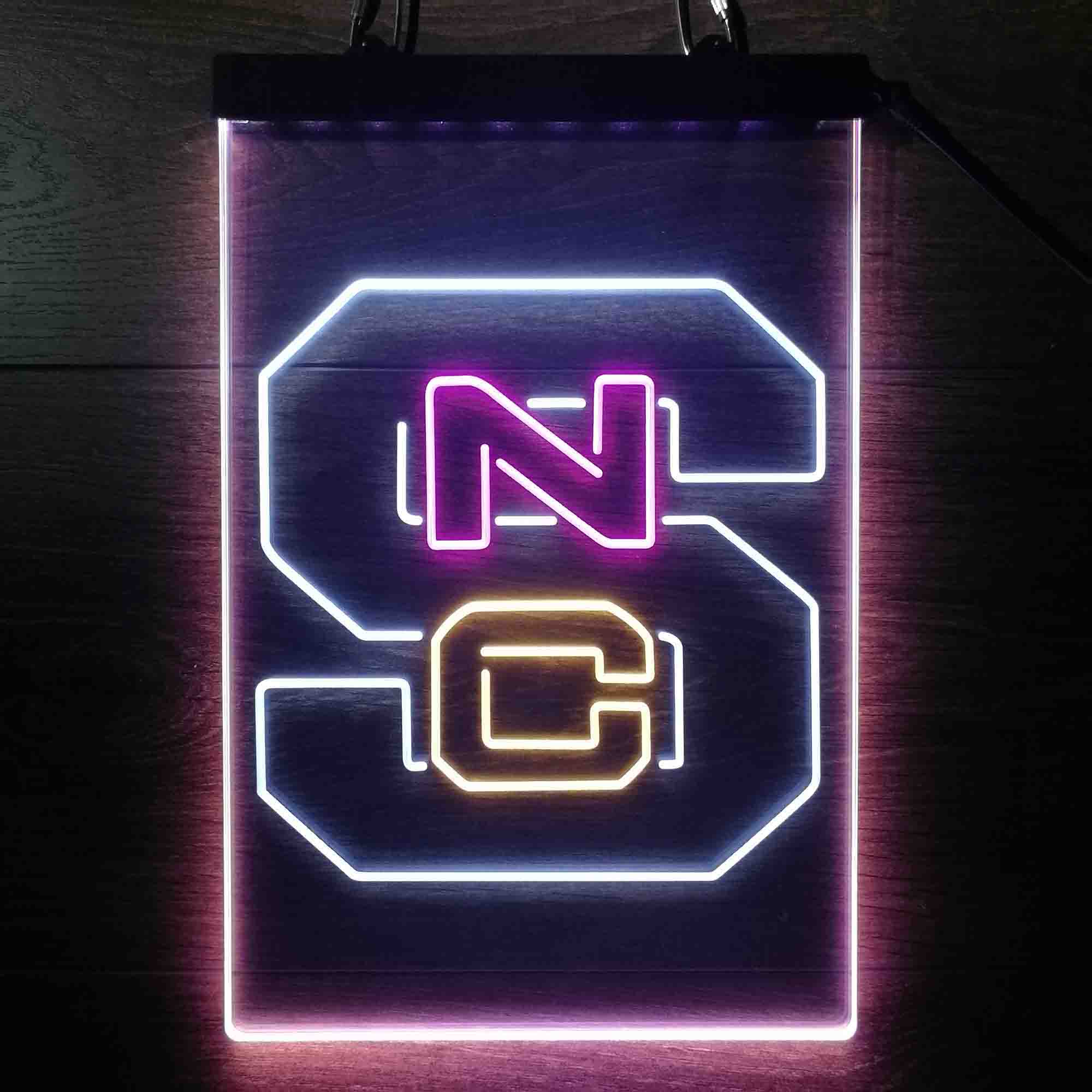 North Carolina State Wolfpack NCAA Neon LED Sign 3 Colors