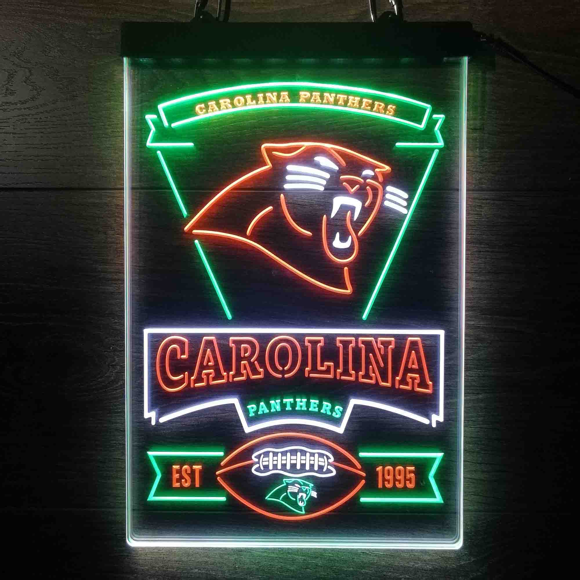 Carolina Panthers Neon LED Sign 3 Colors