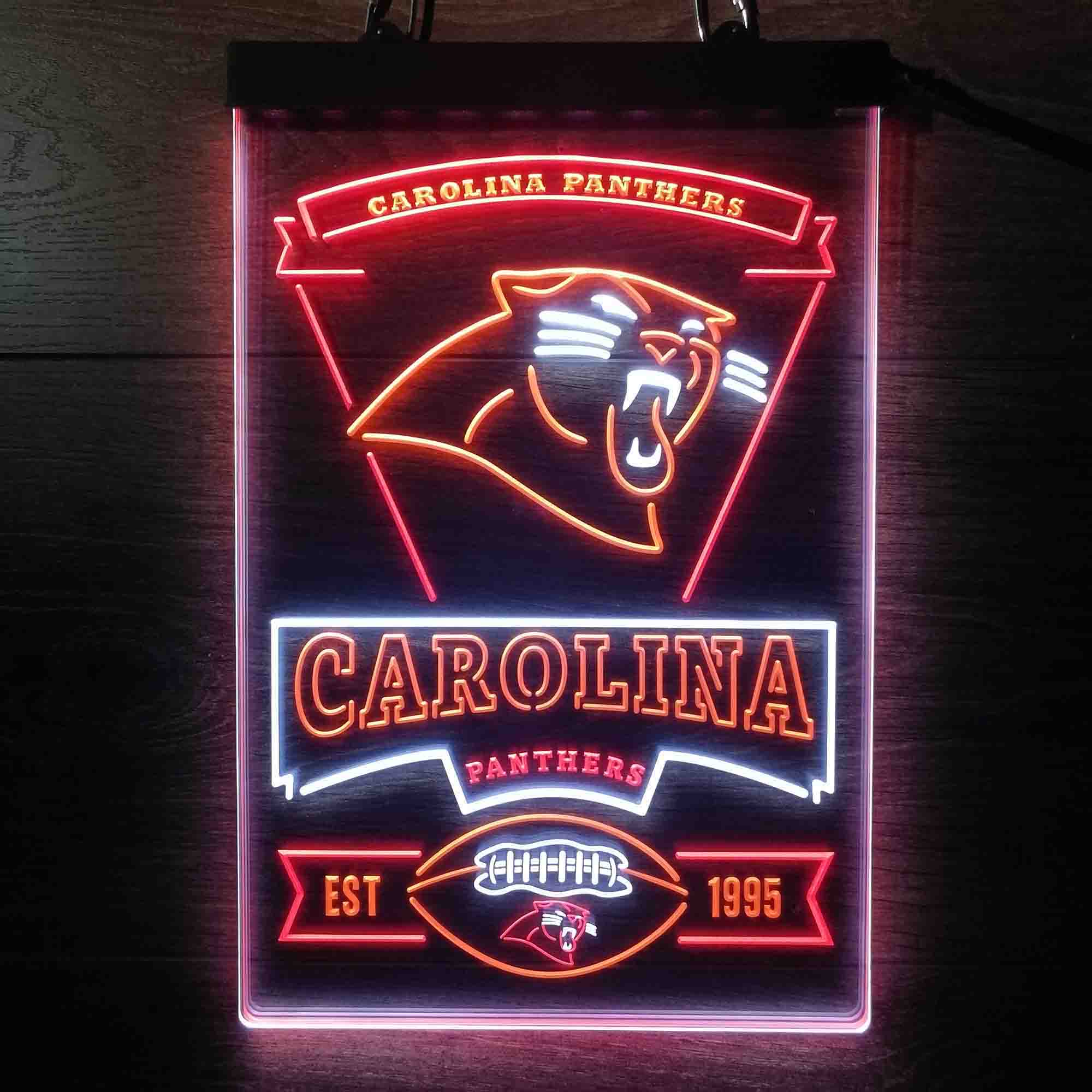 Carolina Panthers Neon LED Sign 3 Colors