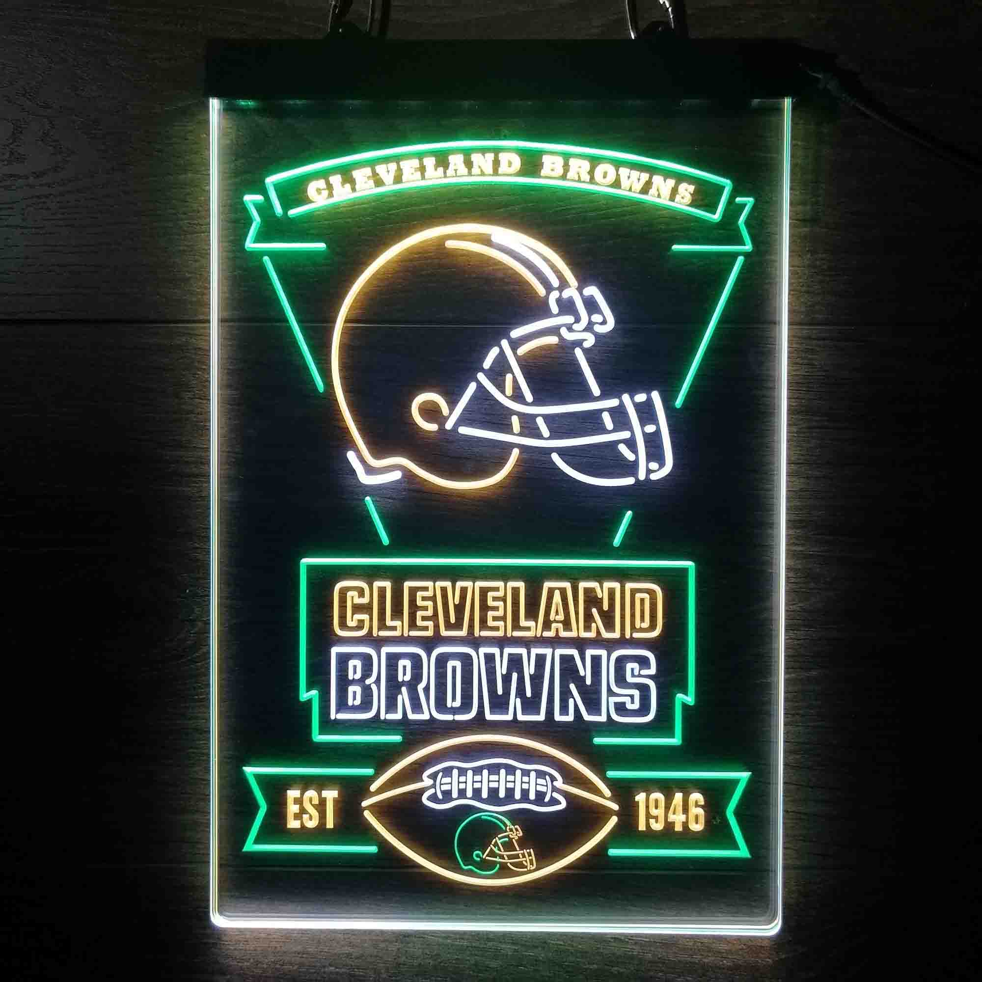 Cleveland Browns Neon LED Sign 3 Colors