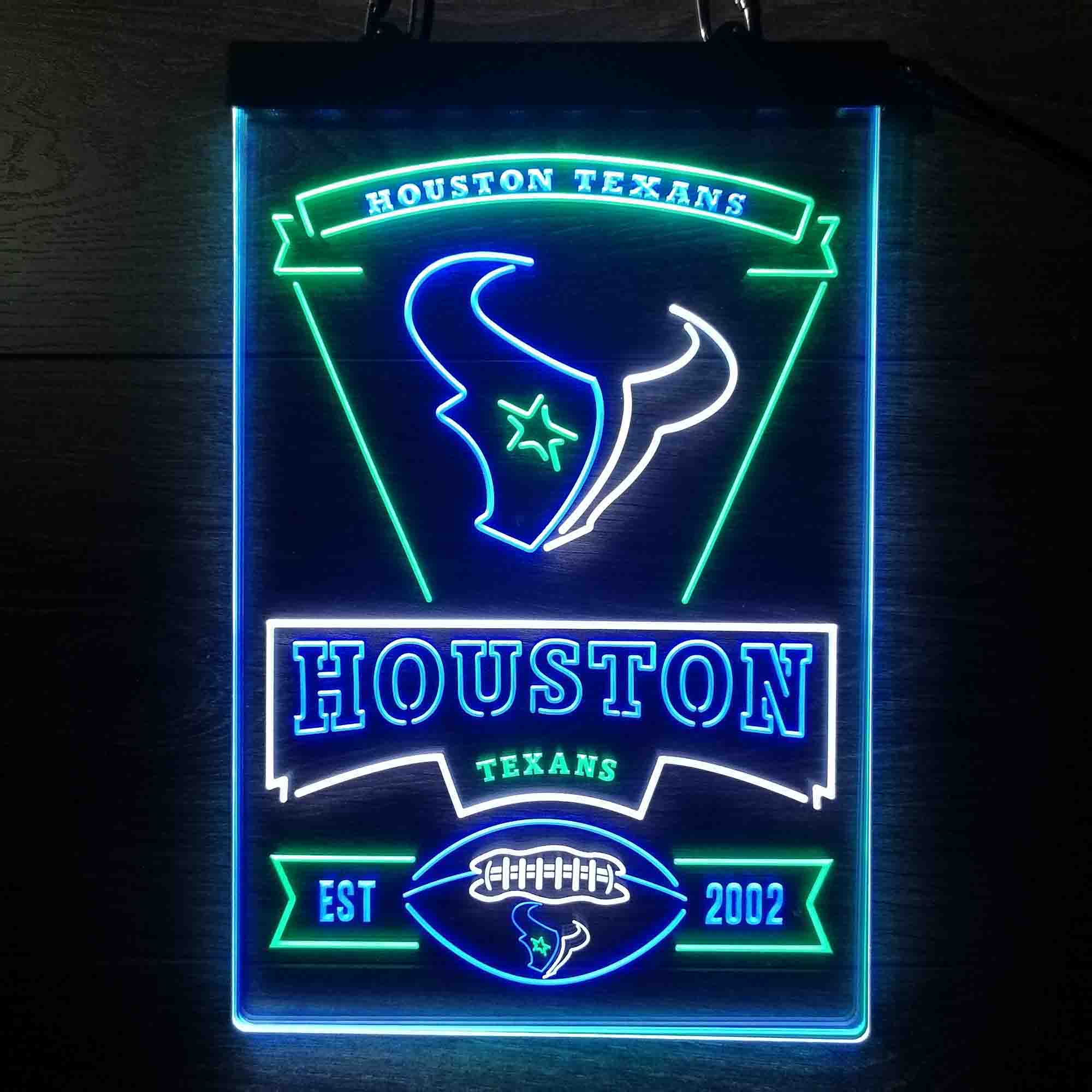 Houston Texans Neon LED Sign 3 Colors