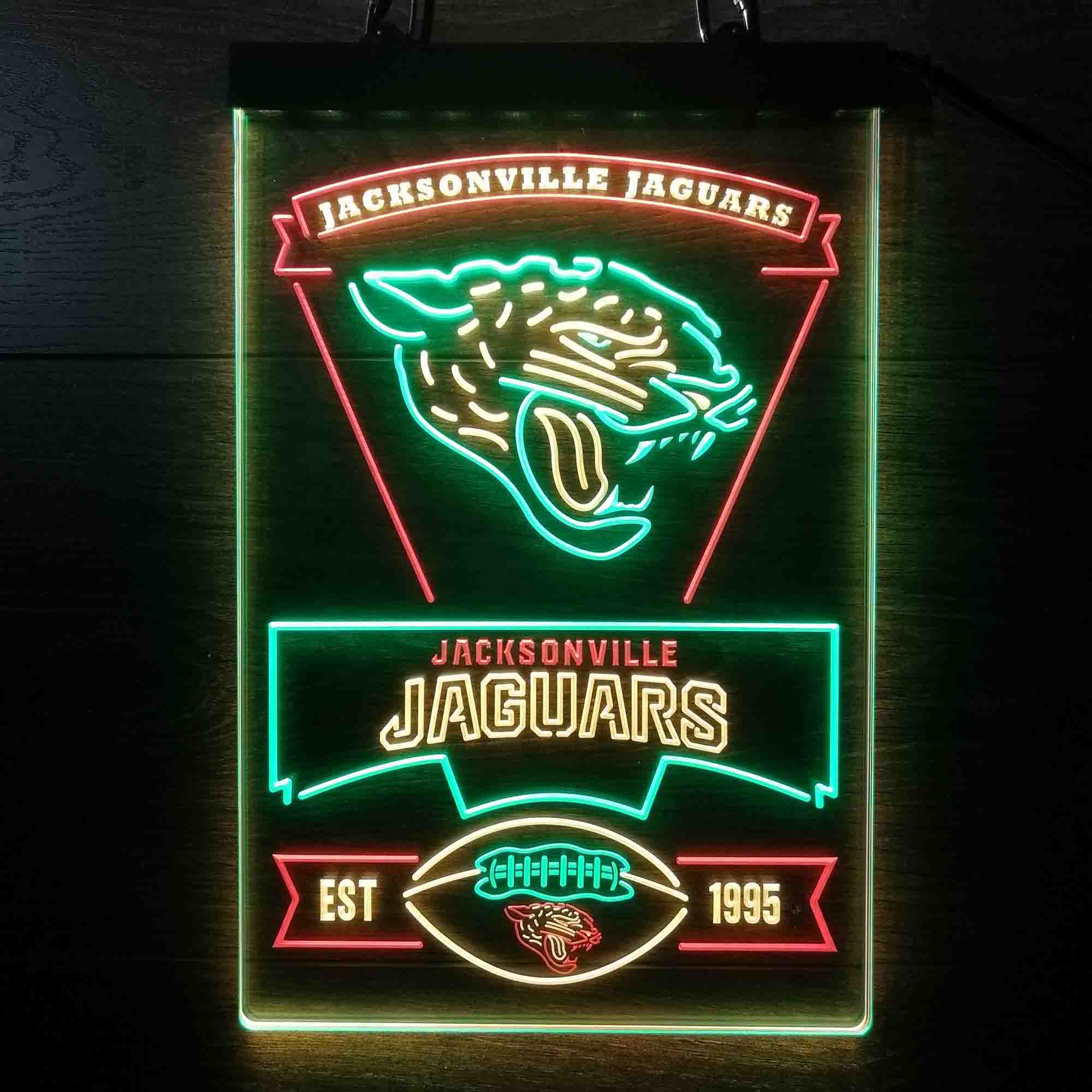 Jacksonville Jaguars Neon LED Sign 3 Colors