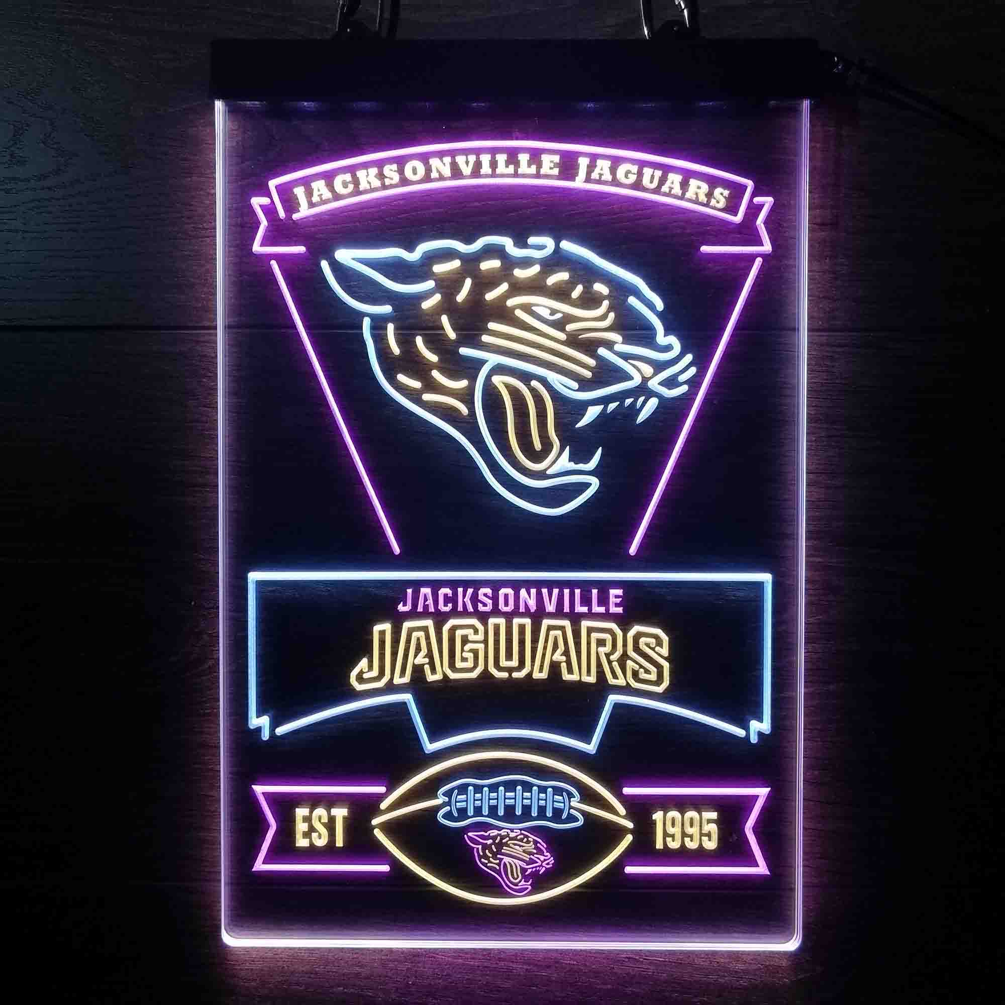 Jacksonville Jaguars Neon LED Sign 3 Colors