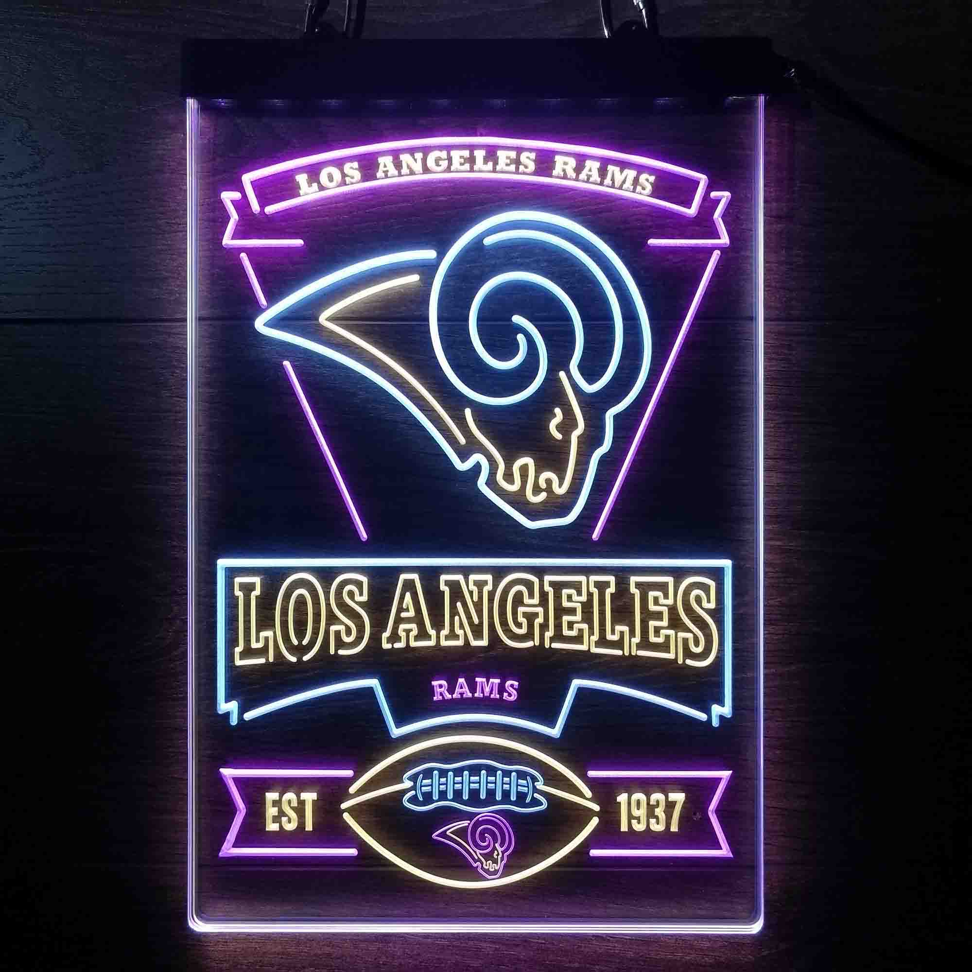 Los Angeles Rams Neon LED Sign 3 Colors