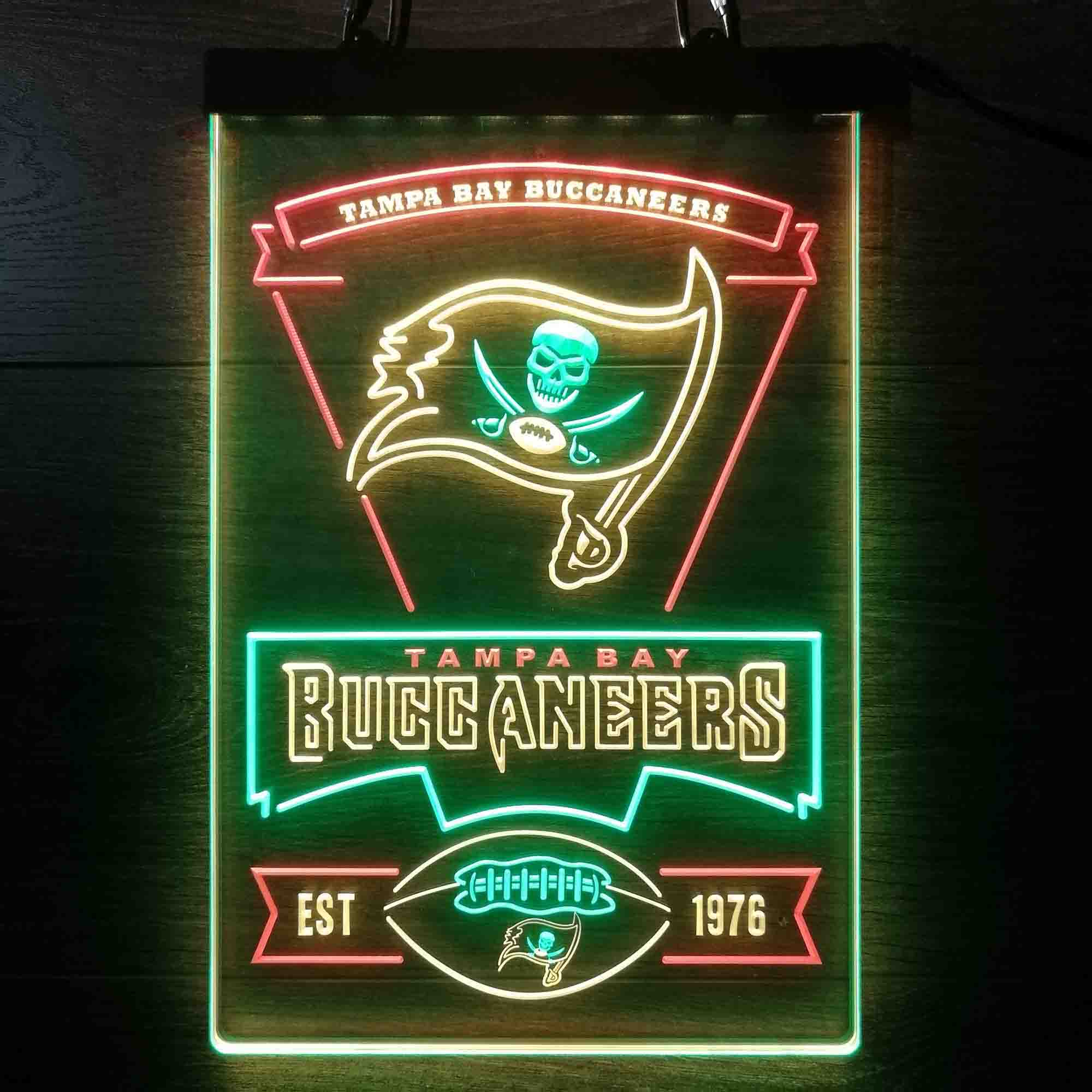 Tampa Bay Buccaneers Neon LED Sign 3 Colors