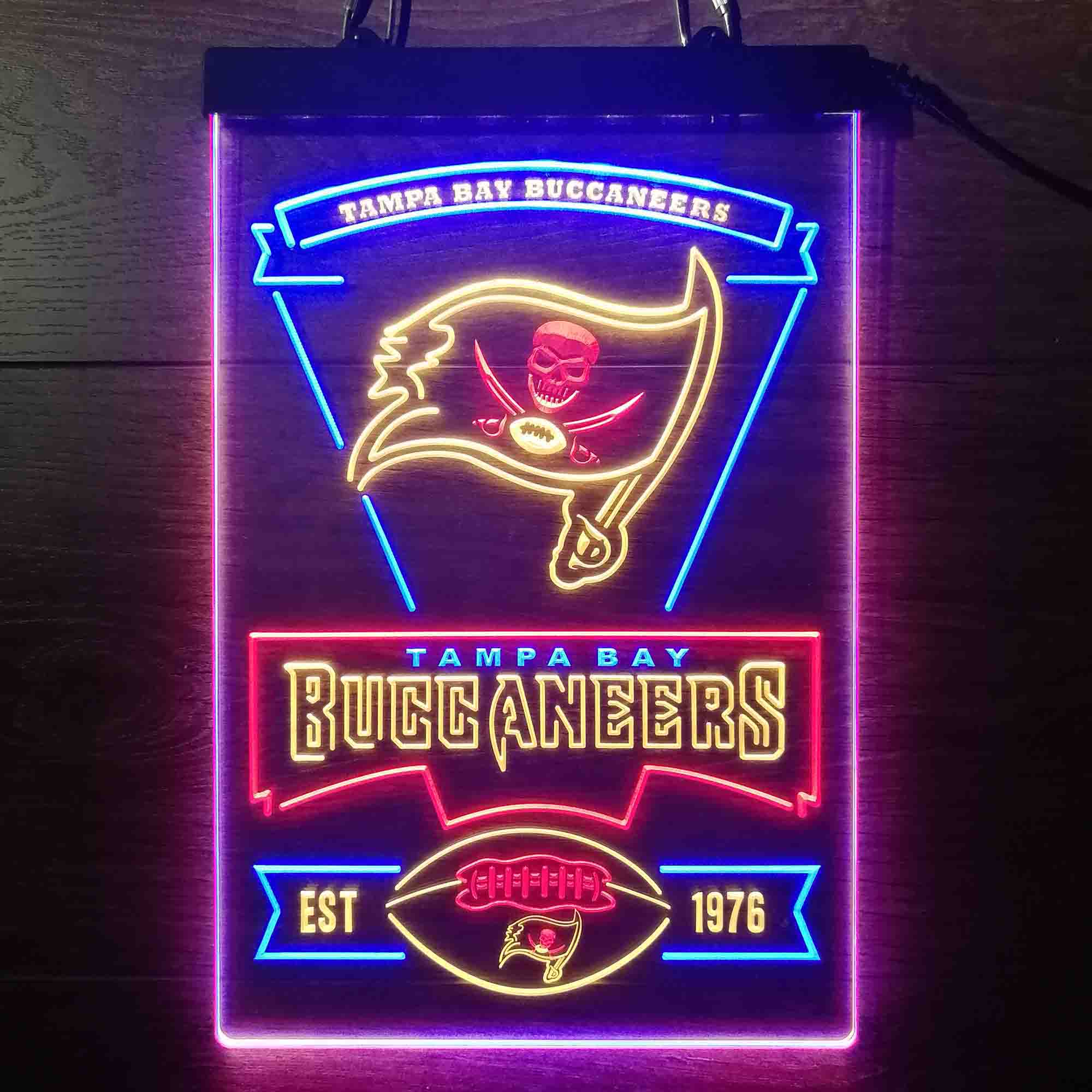 Tampa Bay Buccaneers Neon LED Sign 3 Colors