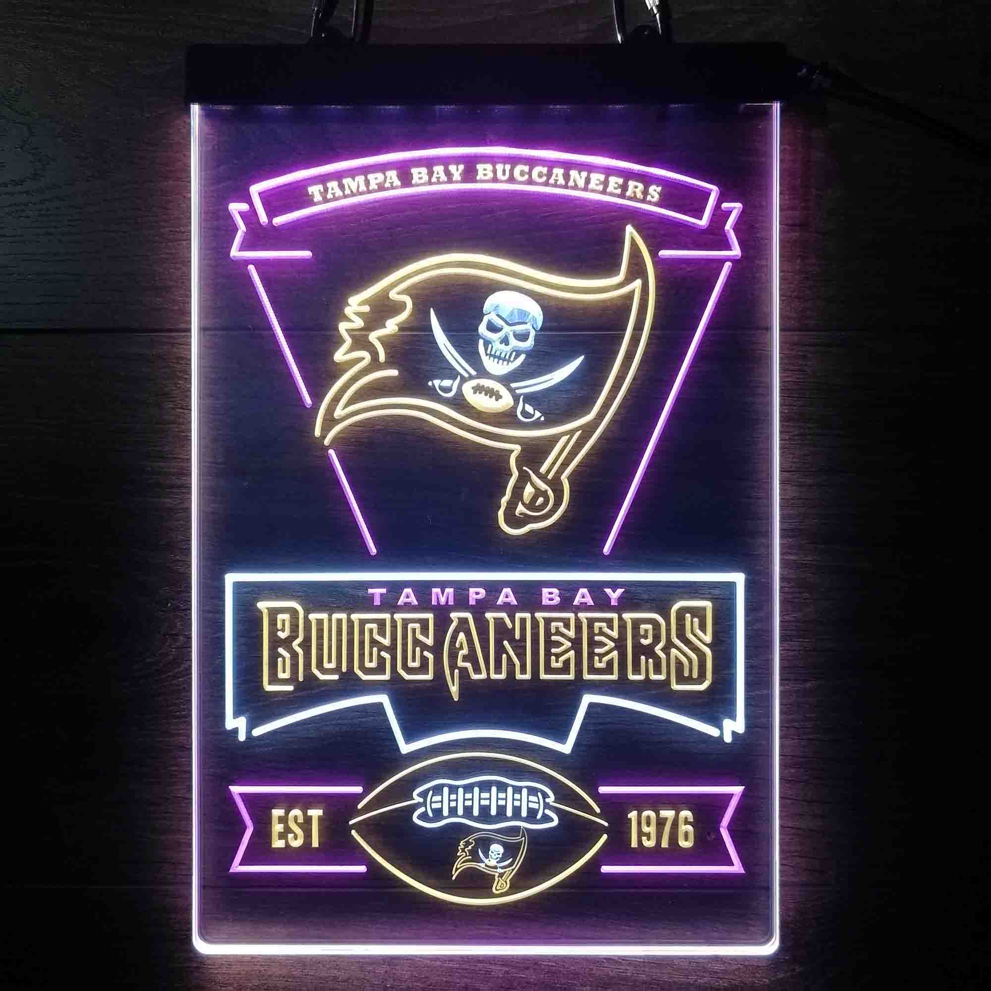 Tampa Bay Buccaneers Neon LED Sign 3 Colors