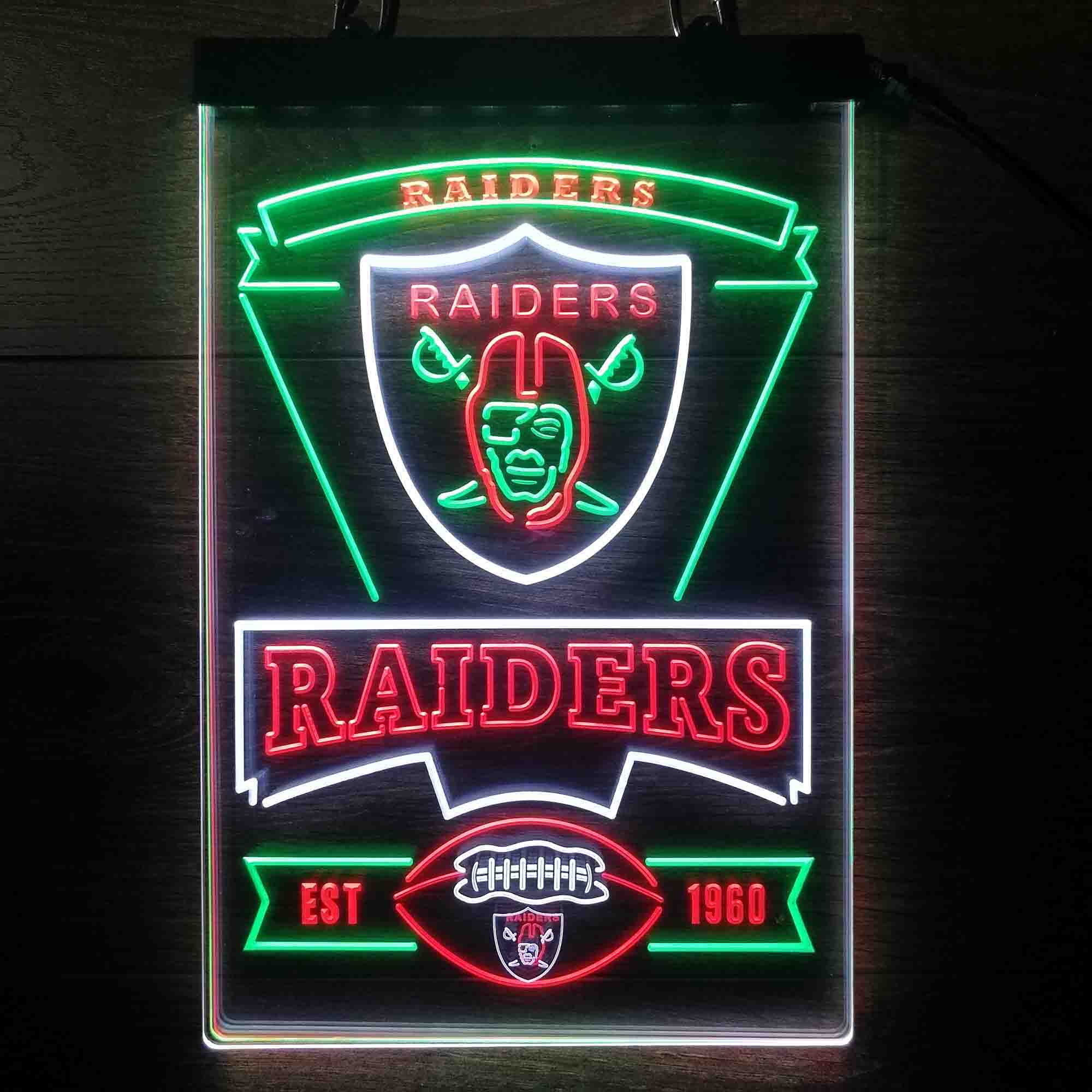 Las Vegas Raiders Neon LED Sign 3 Colors