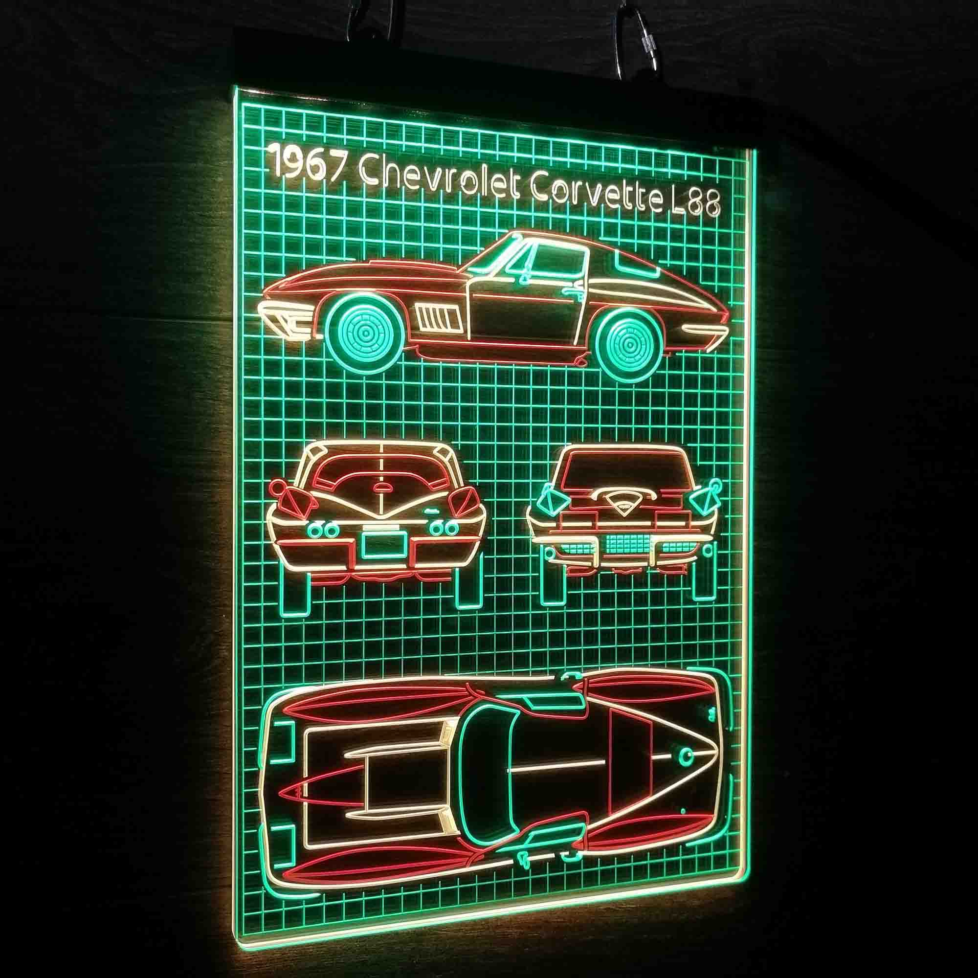 Custom 1967 Vintage Car Garage Neon LED Sign 3 Colors