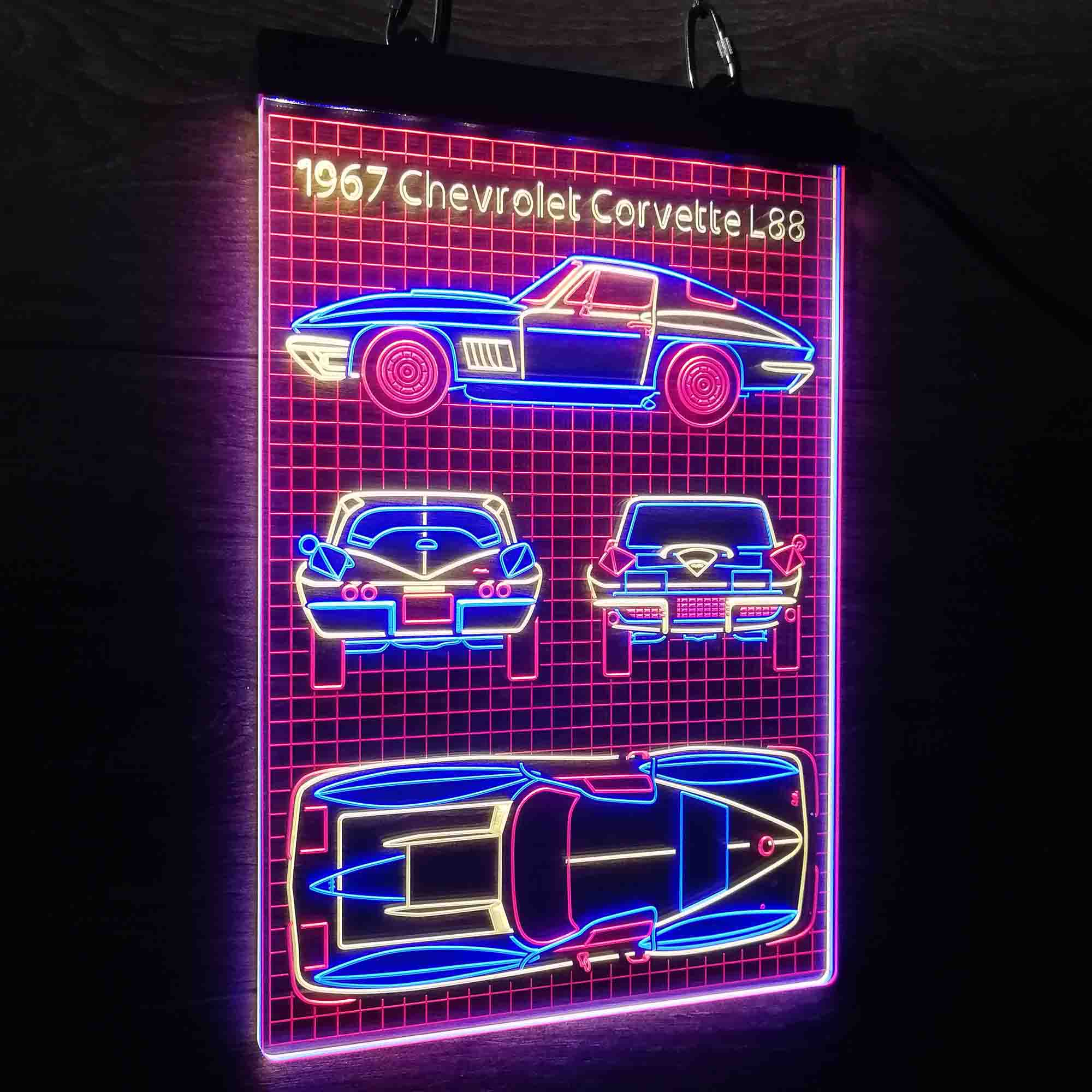 Custom 1967 Vintage Car Garage Neon LED Sign 3 Colors