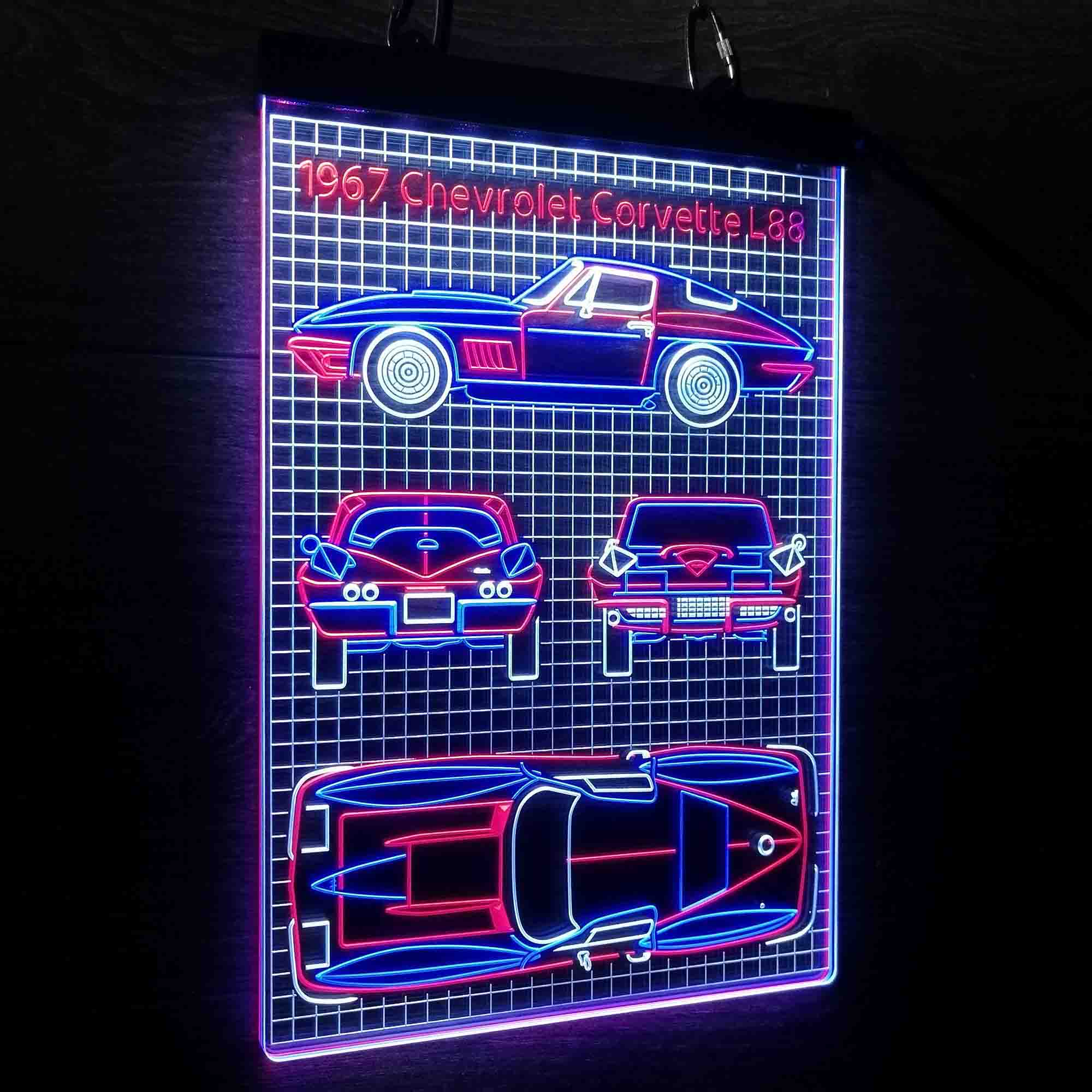 Custom 1967 Vintage Car Garage Neon LED Sign 3 Colors